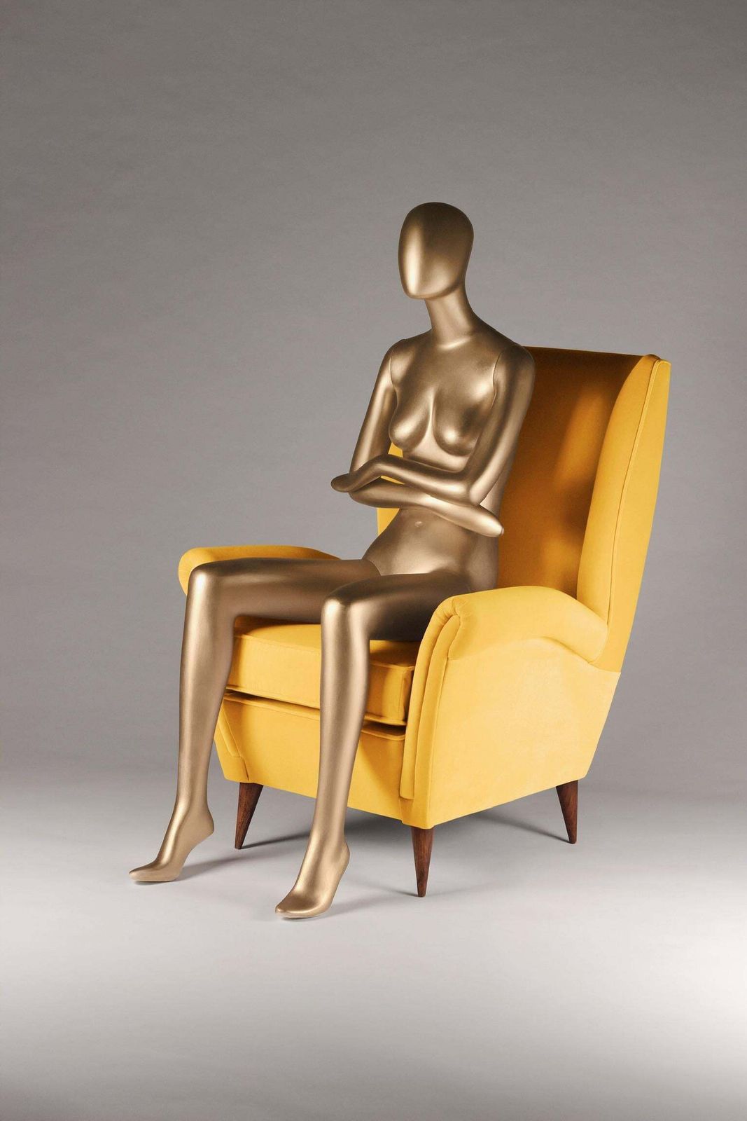 Pair Of Mid Century Modern Inspired Italian Style ‘Marcello’ Lounge Chairs photo Furniture