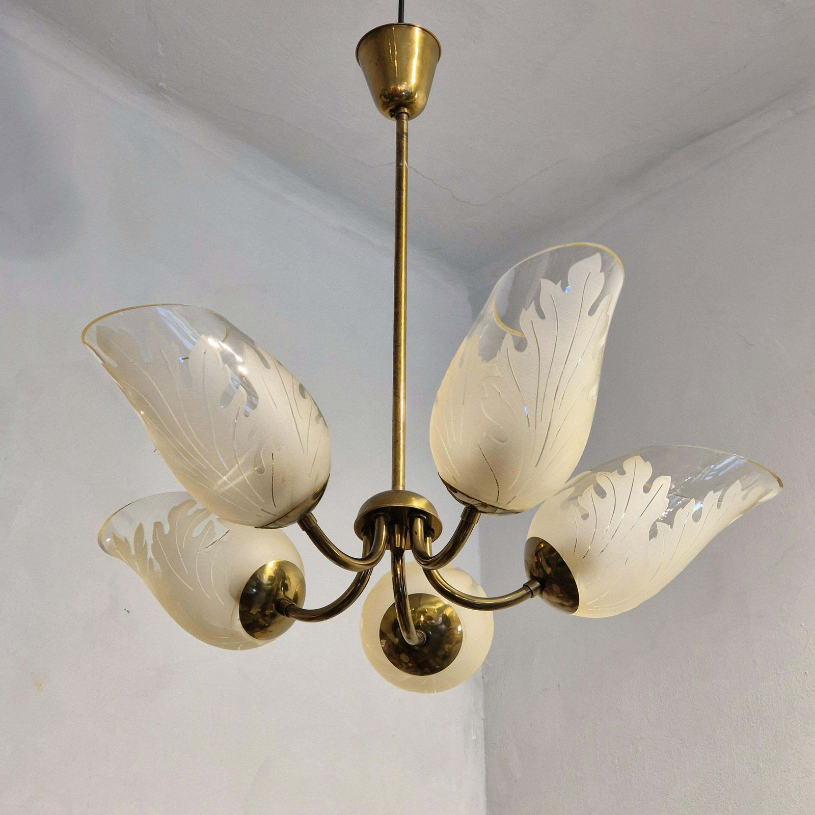 Swedish Modern Pendant By Carl Erik Bodén For Glössner, Mid 1900s. photo 5469.0