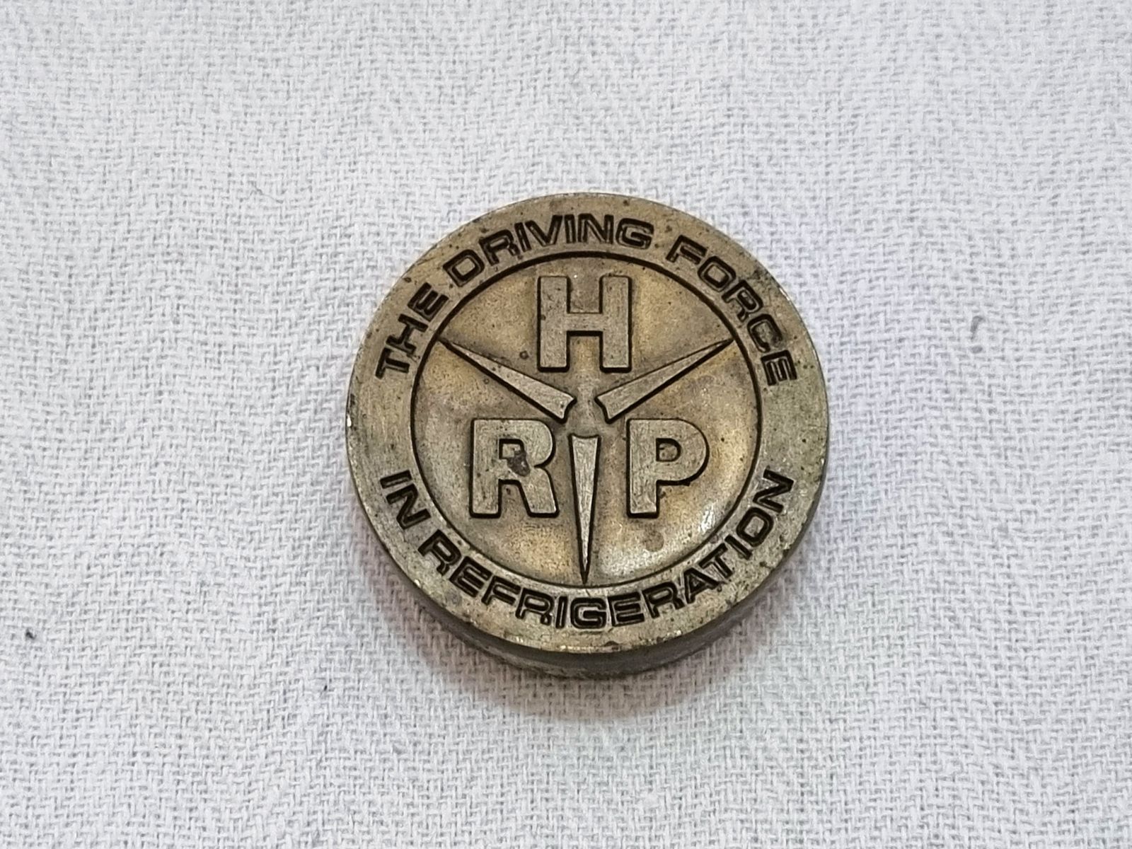 1977 Queen Silver Jubilee Hrp Weight | Rare Brass Refrigeration Industry Commemorative | Royal Anniversary Trade Token 152g photo buy
