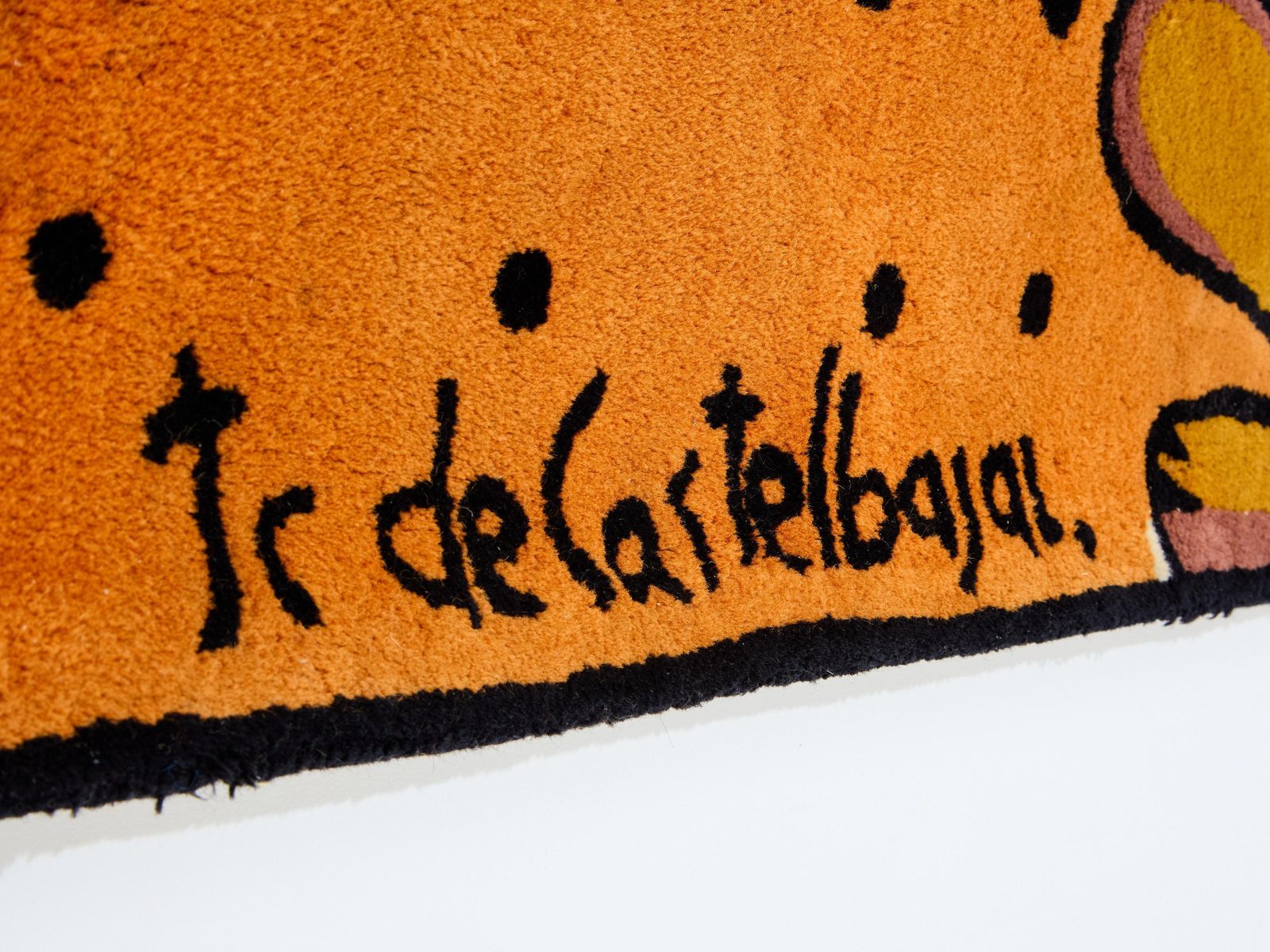 Tapis tuftée en laine Desert Bar, par Jean-Charles de Castelbajac, 1985 photo vintage