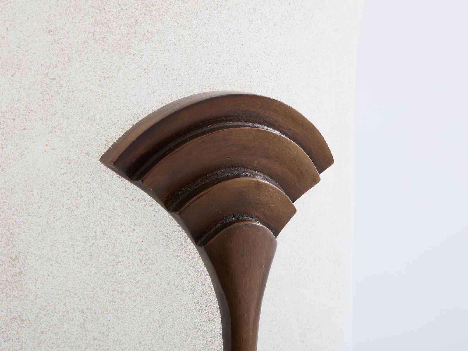 Grand vase Art déco en verre dépoli Karl Springer pour Seguso, bronze, 1980 photo for sale