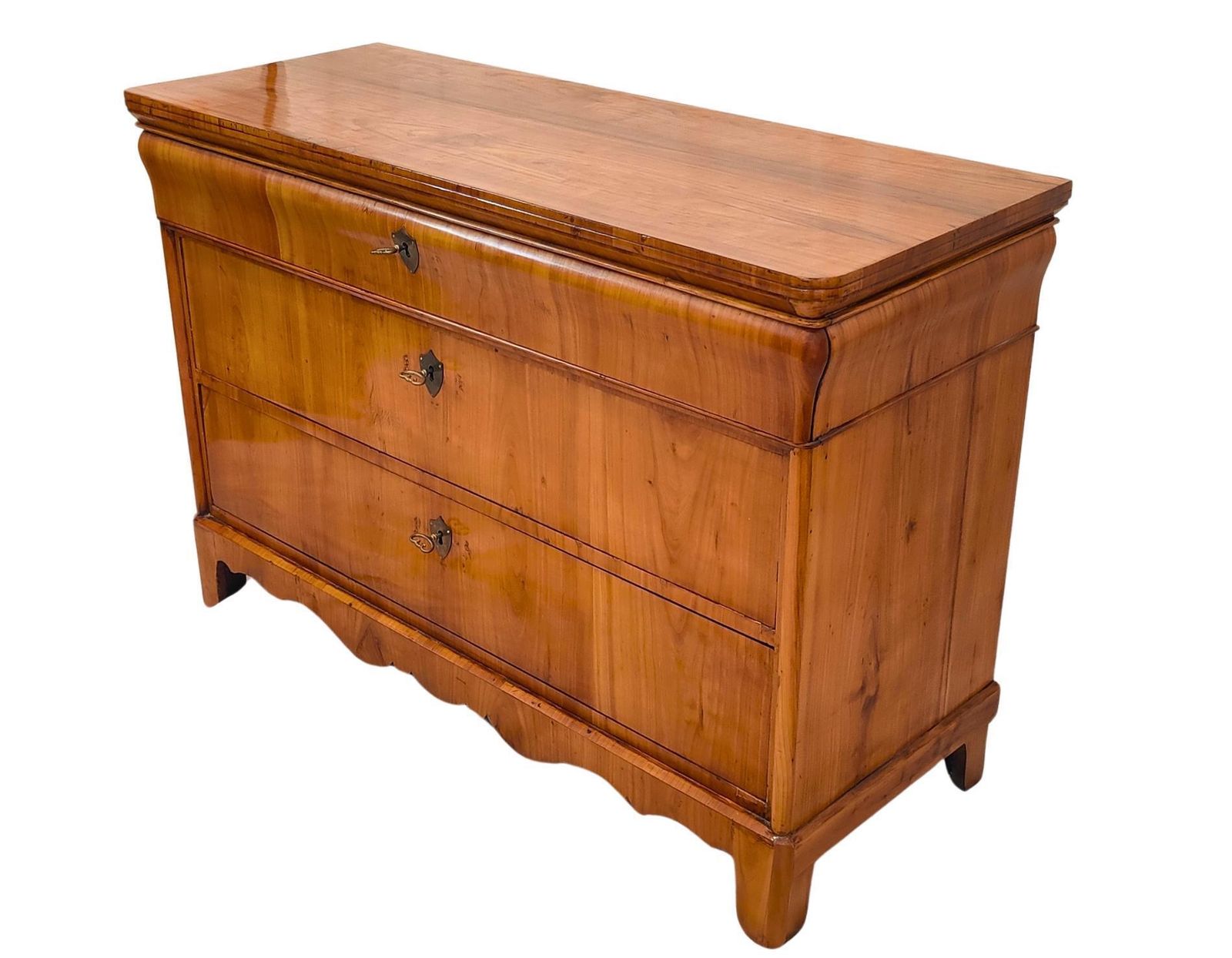 19th Century Biedermeier Cherrywood Chest Of Drawers photo furniture