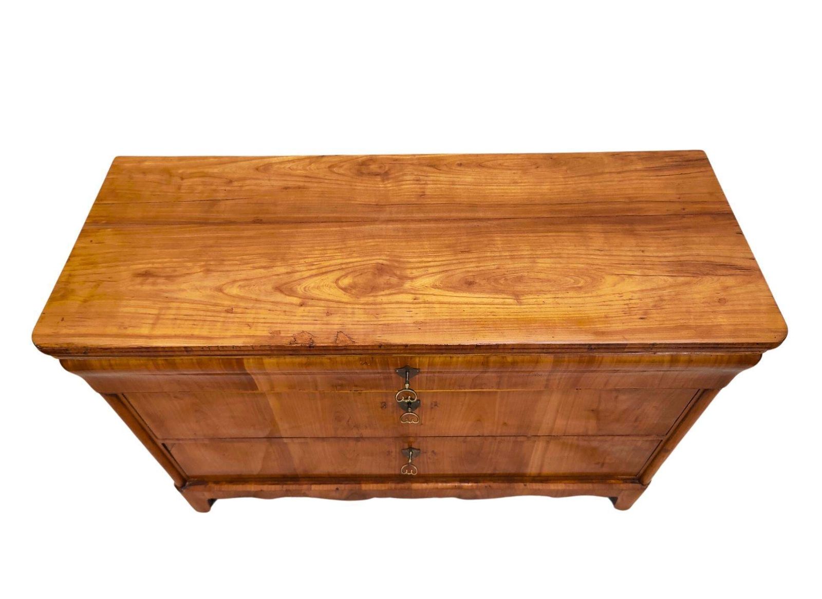 19th Century Biedermeier Cherrywood Chest Of Drawers photo for sale
