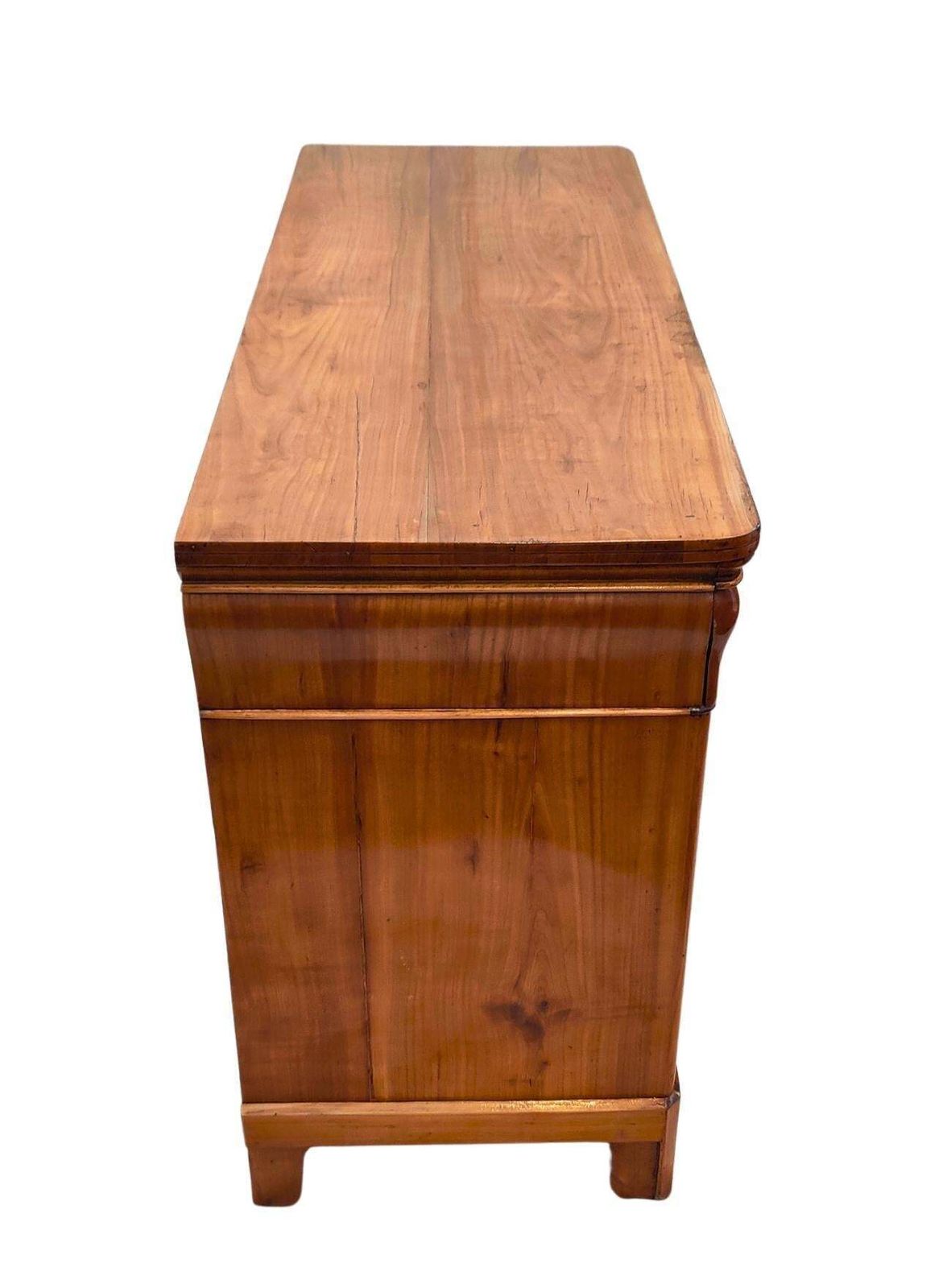 19th Century Biedermeier Cherrywood Chest Of Drawers photo vinterior