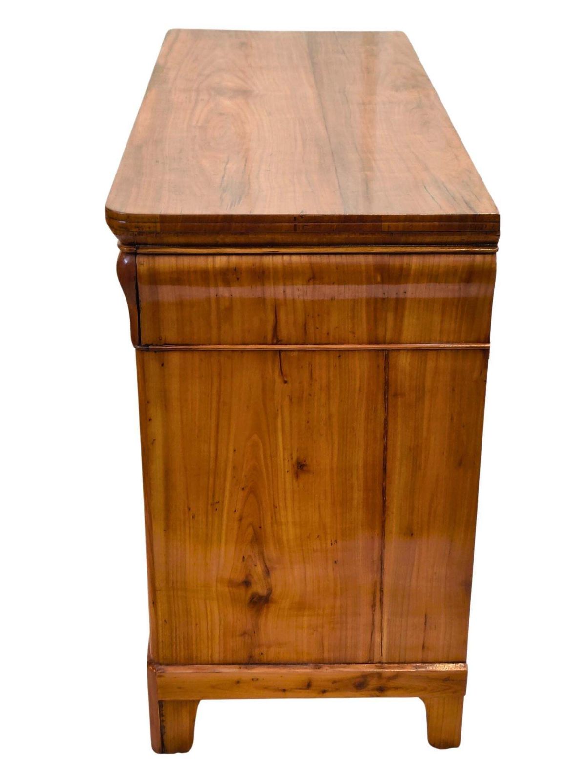 19th Century Biedermeier Cherrywood Chest Of Drawers photo vintage