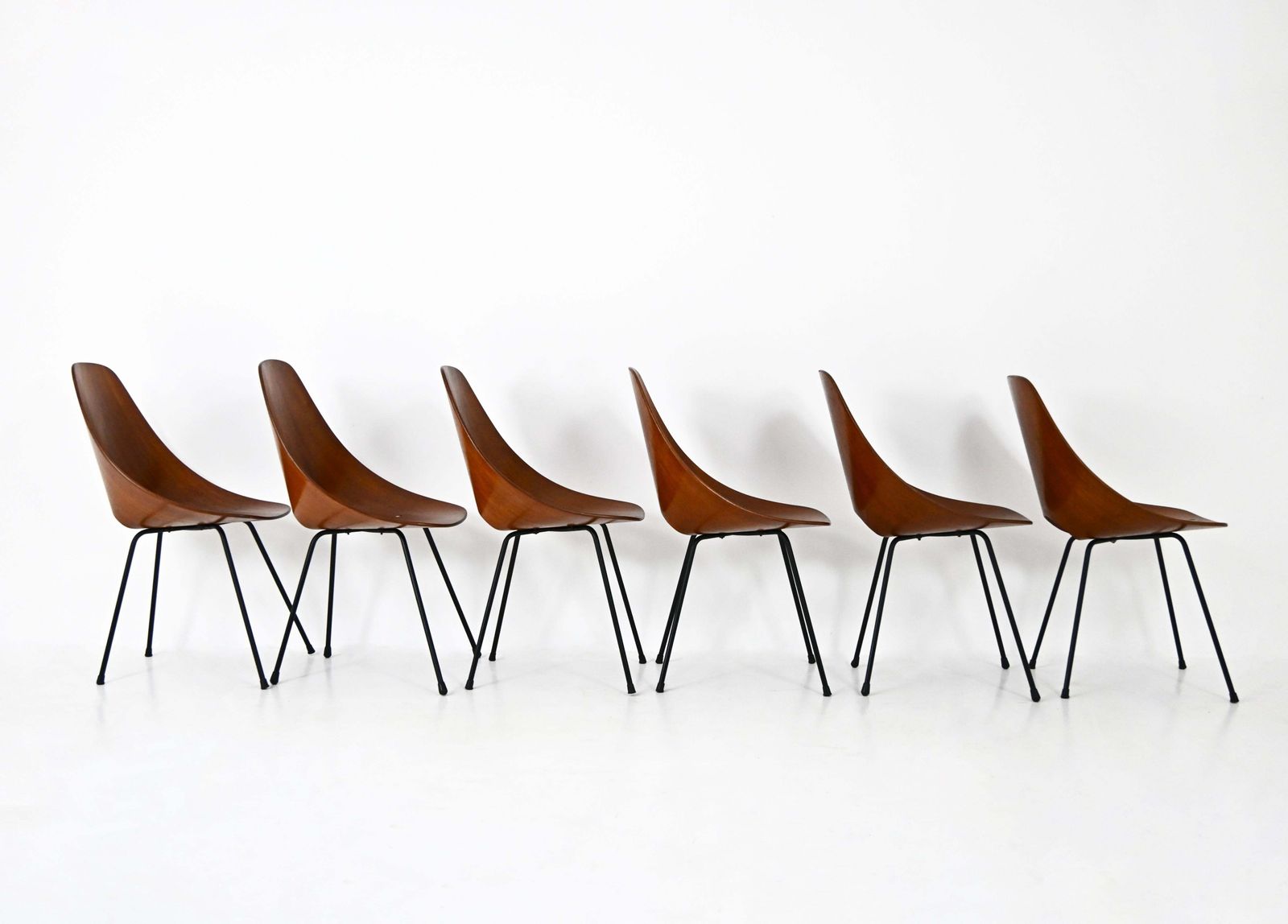 "Medea" Chairs By Vittorio Nobili For Frattelli Tagliabue, 1950s, Set Of 6 photo 6517.0