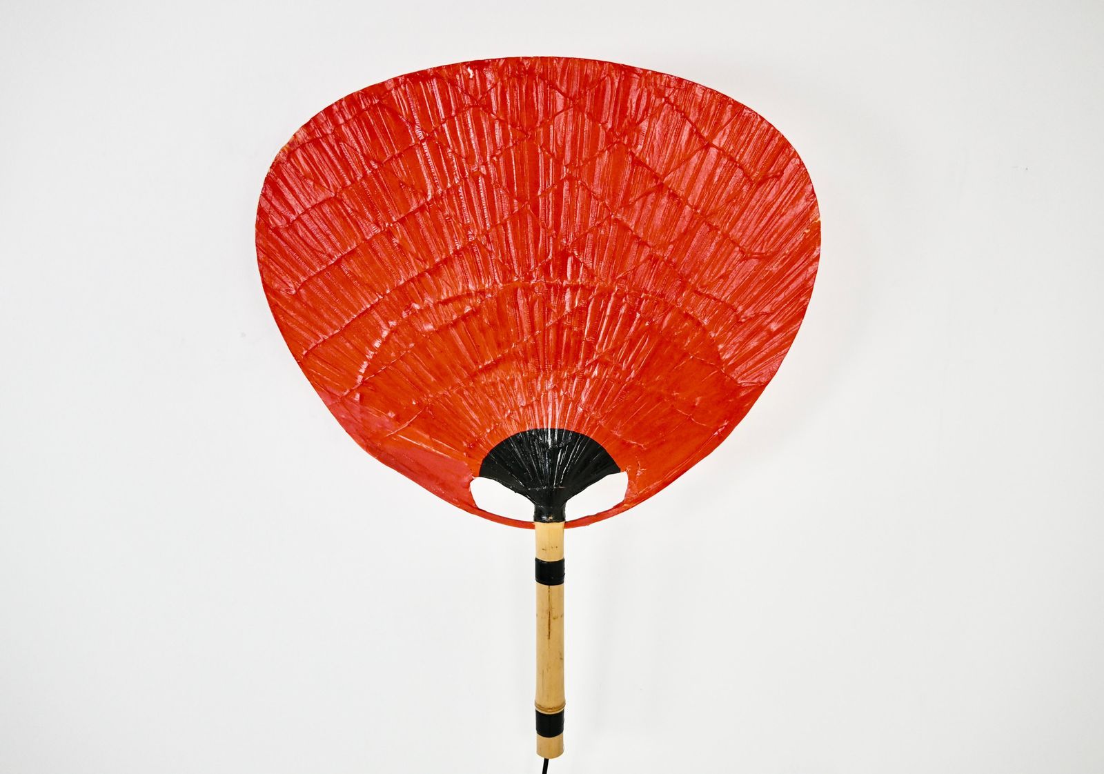 photo for sale Pair Of Wall Lamps "Uchiwa" By Ingo Maurer For Design M, 1970s