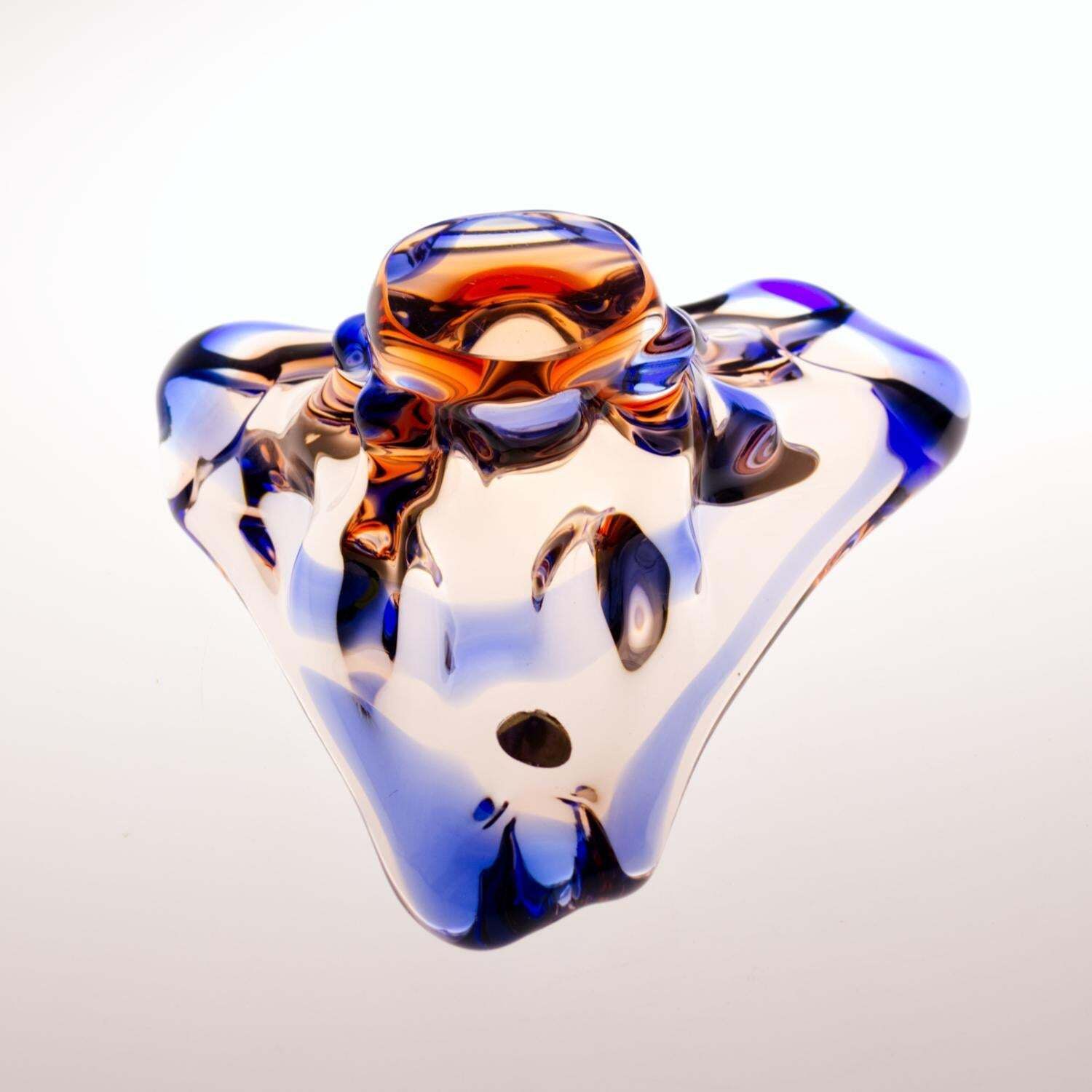 photo furniture Sommerso Glass Ashtray By František Zemek For Mstisov Glass Union 1960s