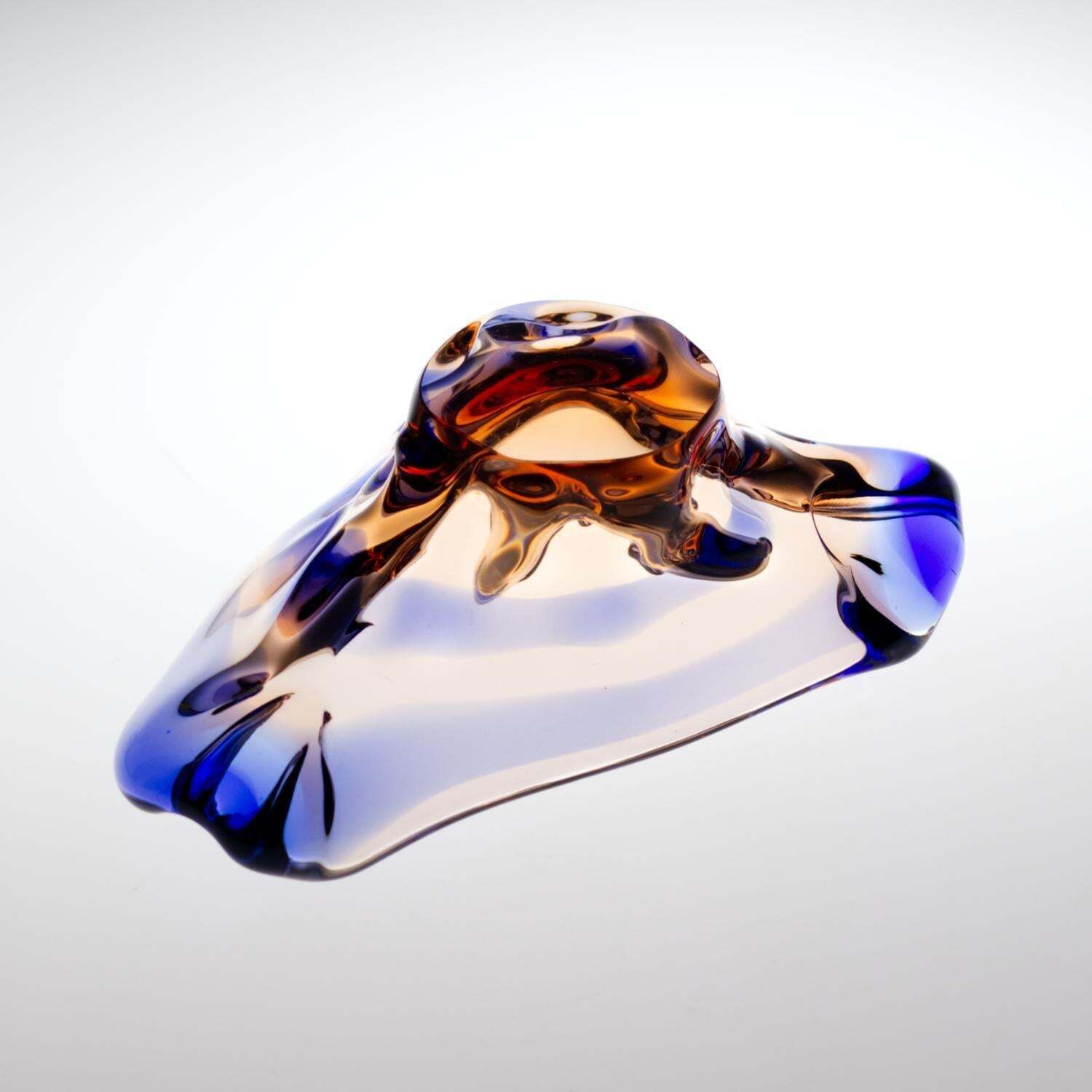 Home Decor Sommerso Glass Ashtray By František Zemek For Mstisov Glass Union 1960s photo