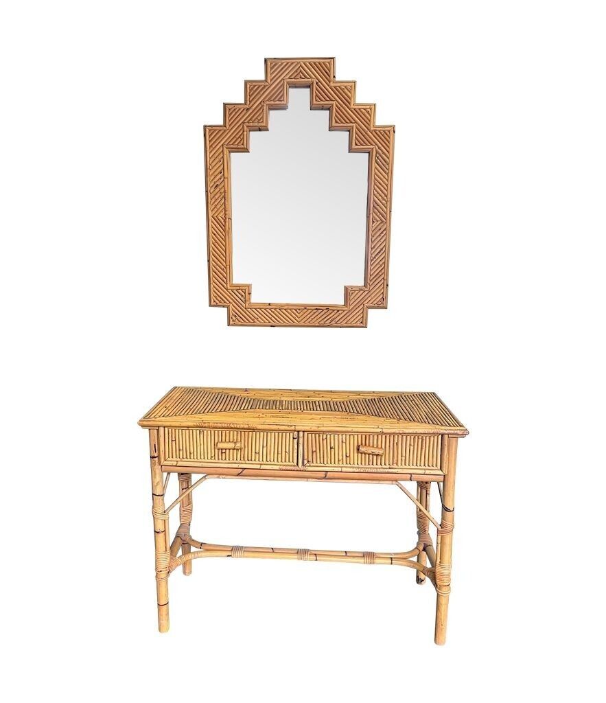 An Italian 1970s Bamboo Dressing Table By Vivai Del Sud photo buy