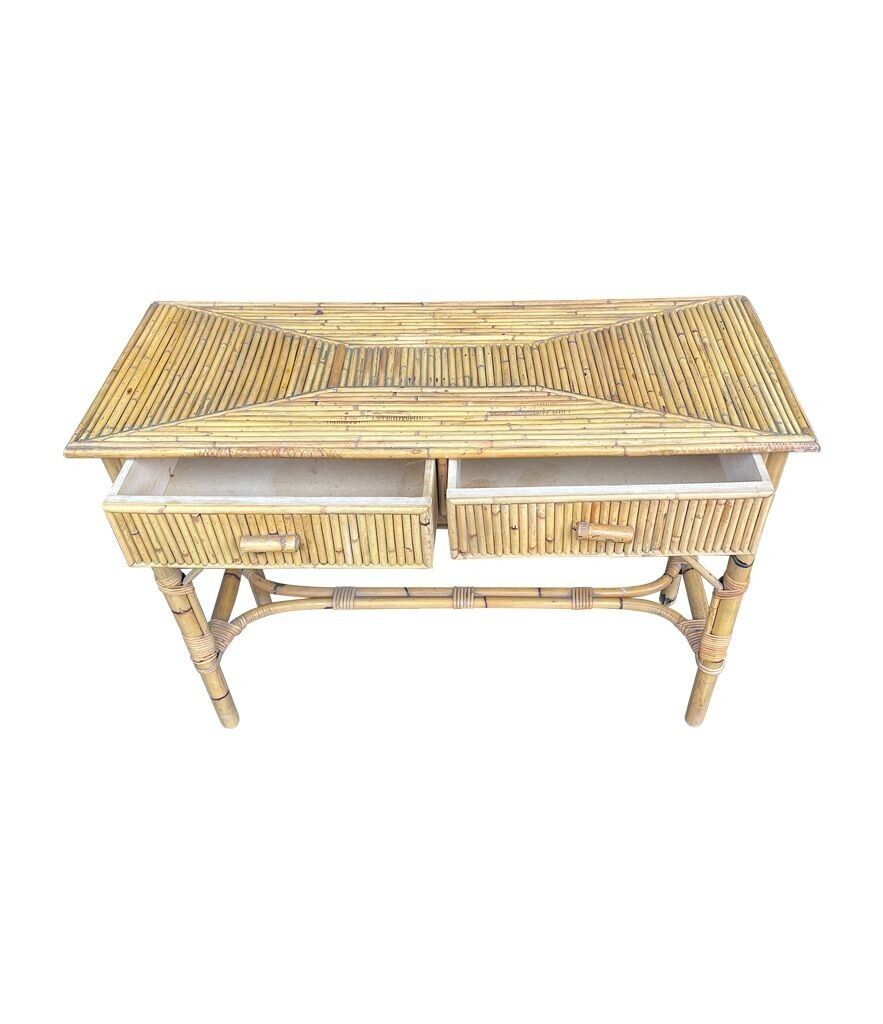 1550.0 An Italian 1970s Bamboo Dressing Table By Vivai Del Sud photo