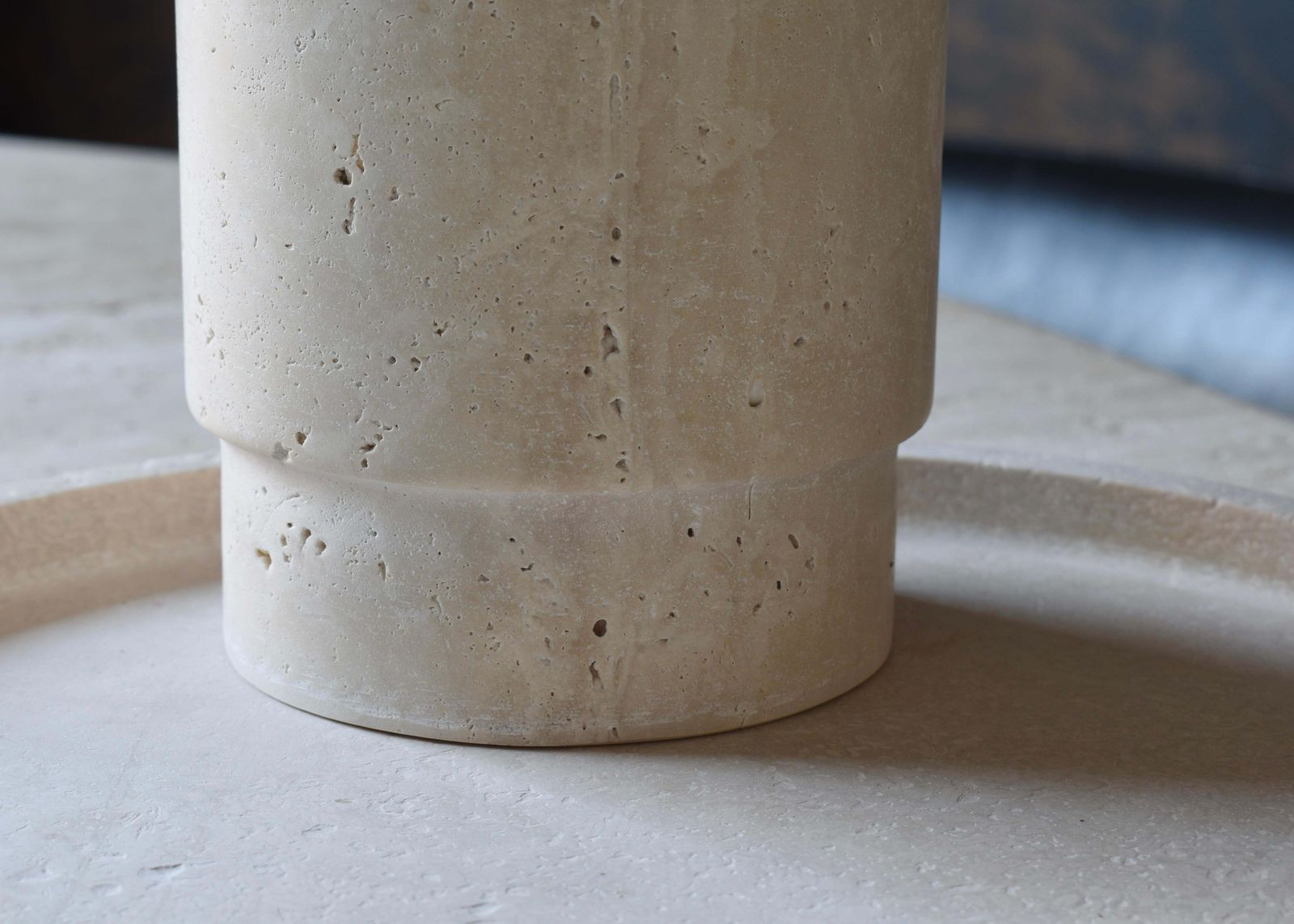 photo buy Travertine Vase / Wine Cooler And Plate In The Manor Of Up&Up And Raymor
