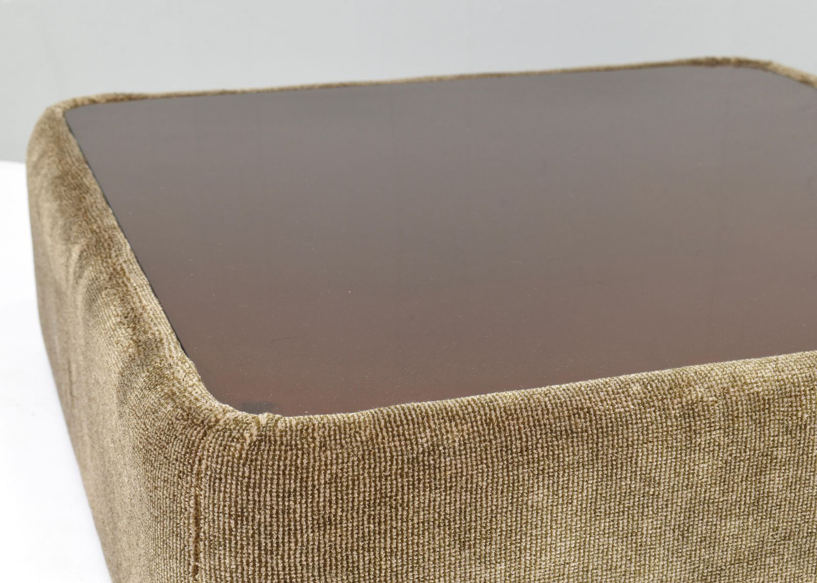 photo furniture Mario Bellini For Cassina Attributed Coffee Table In Mohair, Italy   Circa 1970