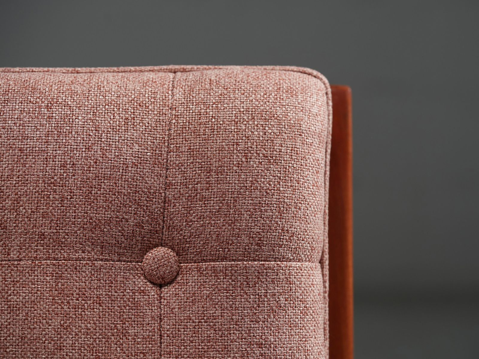 Rino Levi Lounge Chair In Peroba Wood And Fabric, Brazil, 1950's photo buy