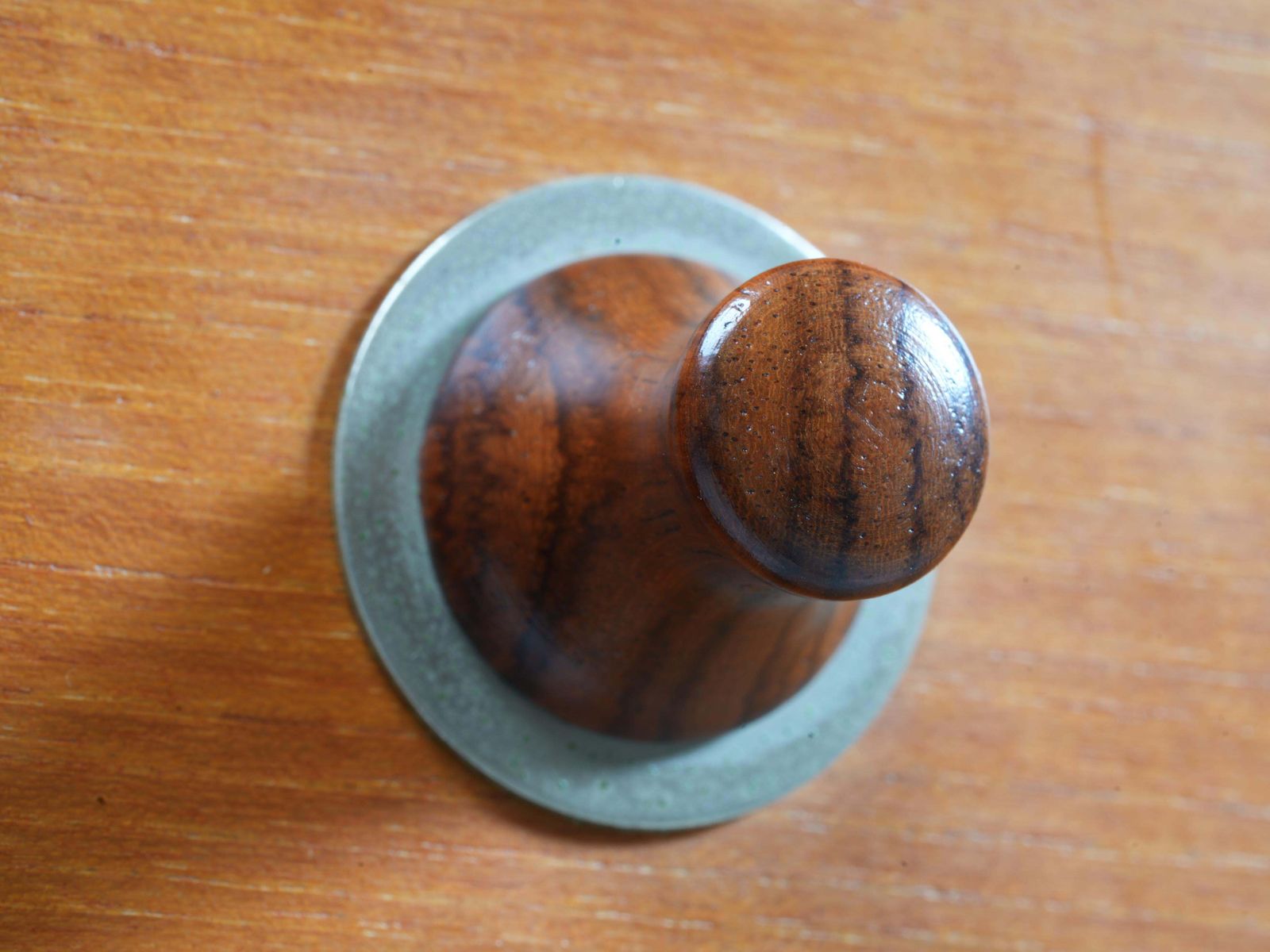 photo for sale Italian Cabinet/ Secretary In Teak, Metal And Black Laminate, 1960's.