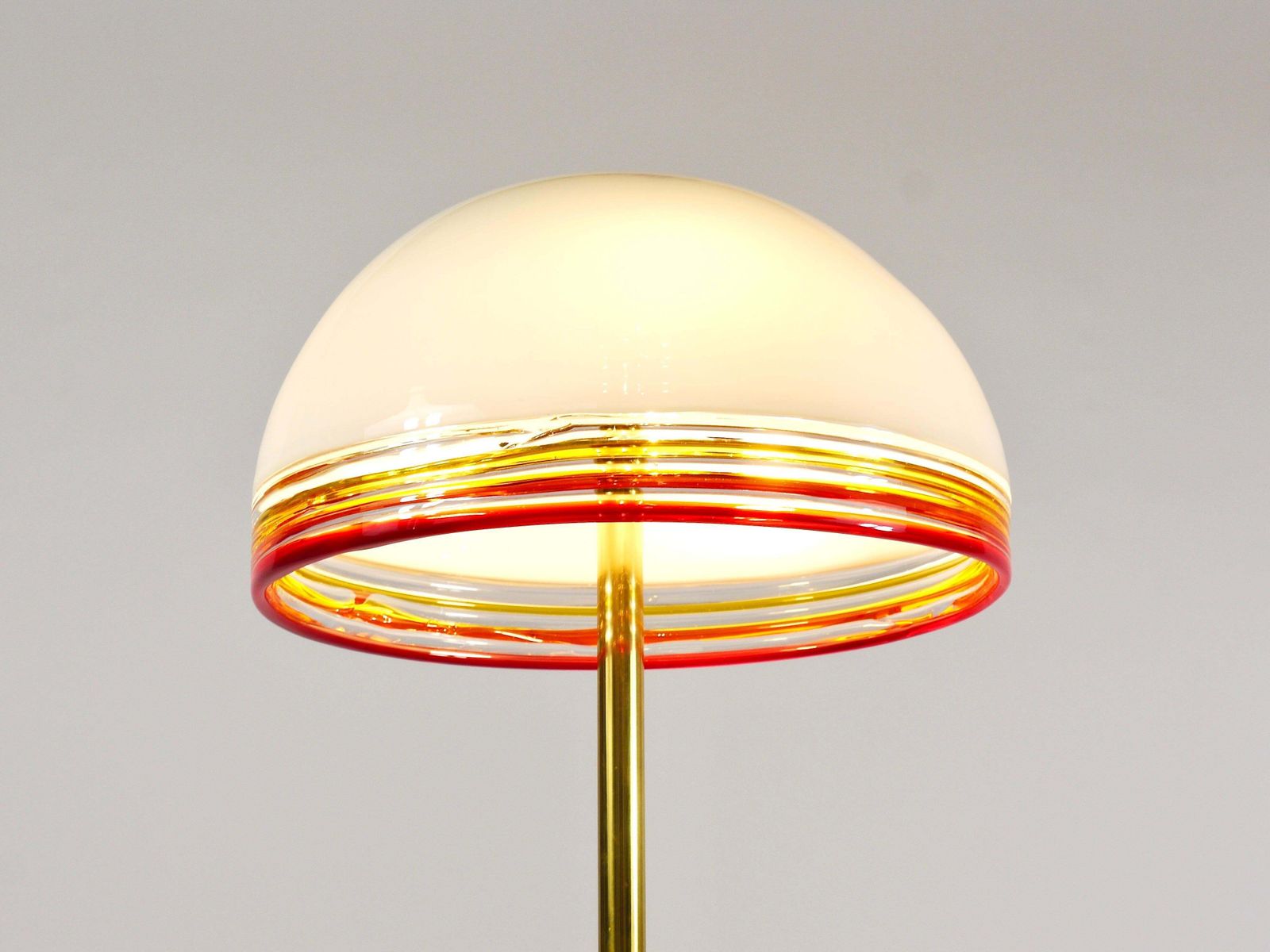 Roberto Pamio Febo Floor Lamp In Marble, Brass & Murano Glass By Leucos Italy photo for sale