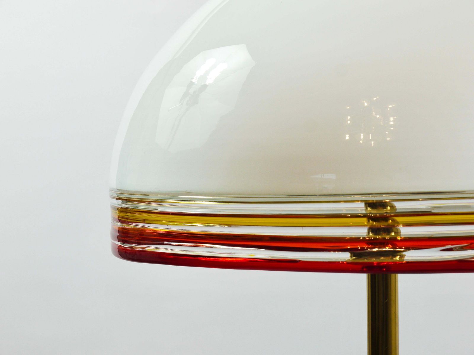 Roberto Pamio Febo Floor Lamp In Marble, Brass & Murano Glass By Leucos Italy photo vintage