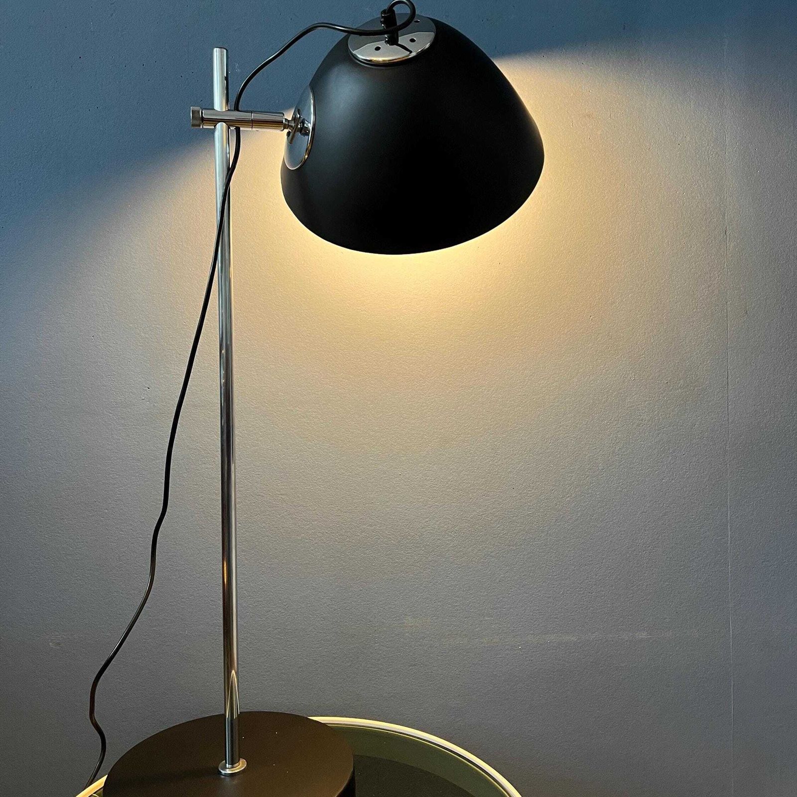 Zwarte Mid Century Dijkstra Verstelbare Bureaulamp