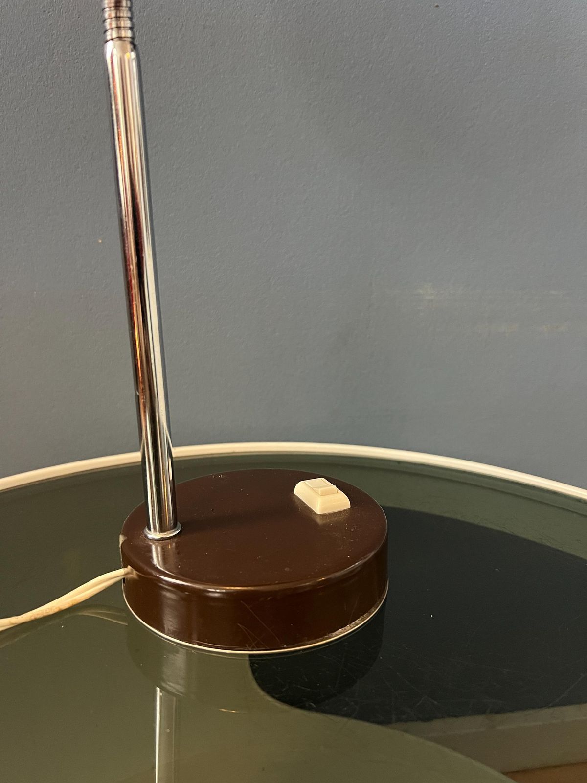 Metal Vintage Brown Table Lamp photo vintage
