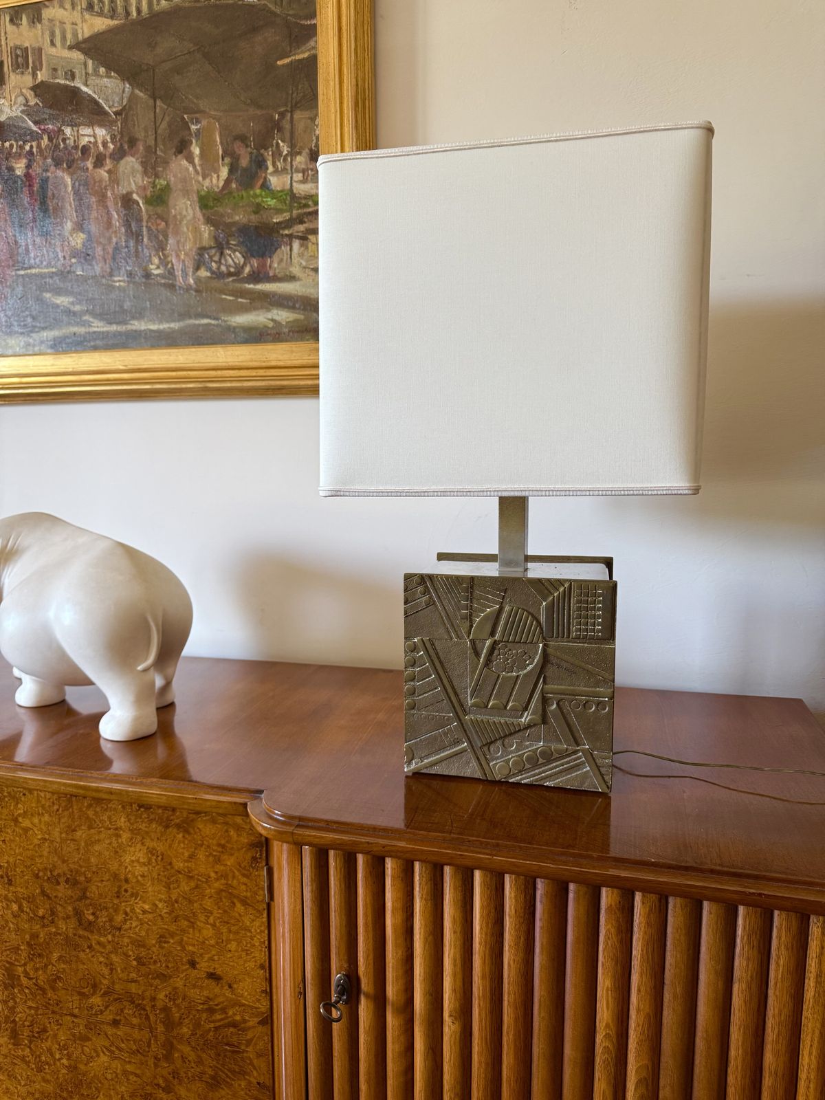 Luciano Frigerio, Hollywood Regency Table Lamp Base, Italy 1970 photo furniture
