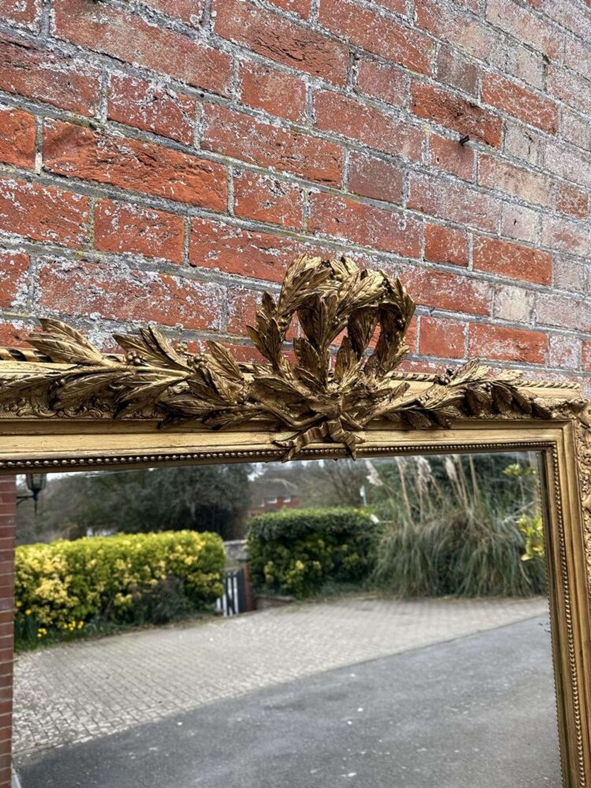 A Fabulous Large Antique 19th C Gilt Mirror. photo 2495.0