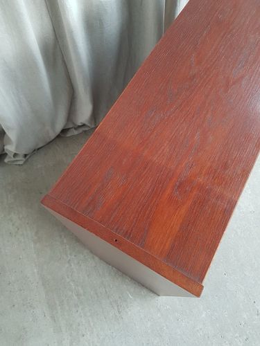 Furniture Vtg Mid Century Danish Freestanding Bookcase Scandi Design Retro R780 photo