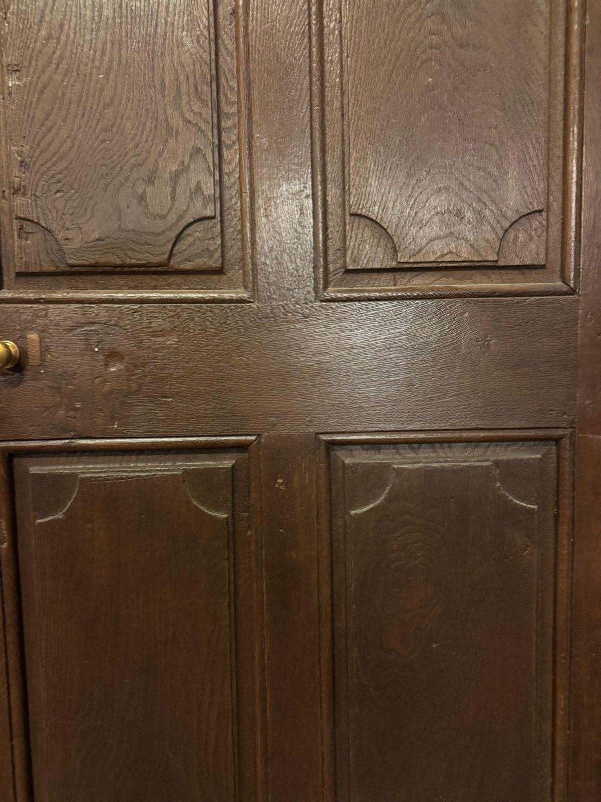 Double Sided Door In Carved Oak Wood, France photo Home Fixtures