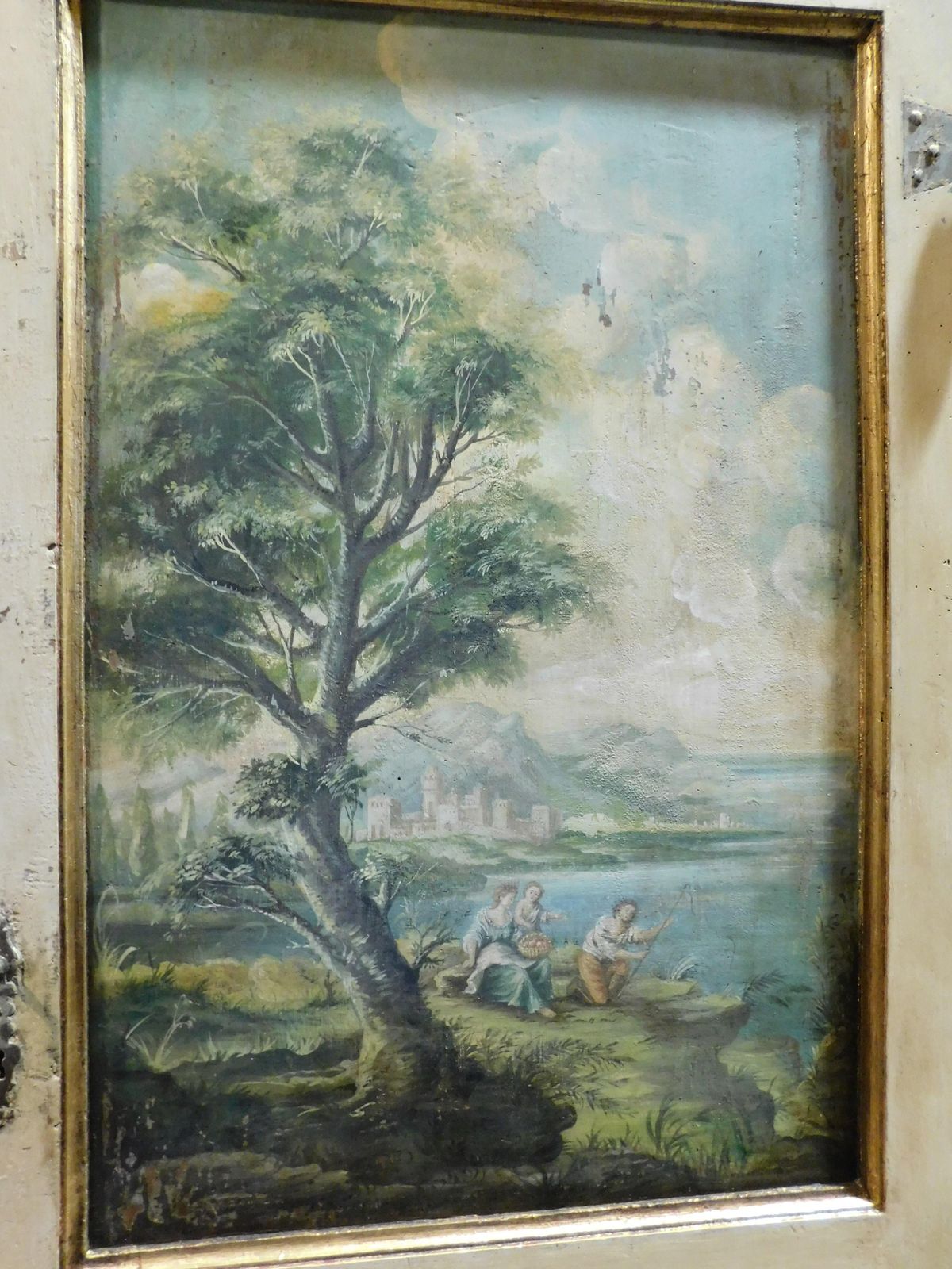 photo vinterior N.2 Richly Painted Solid Wood Doors With High Frame, Italy