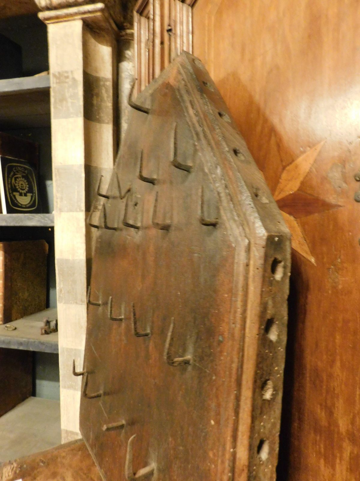 Hotel Key Holder In Walnut Wood With Keys, Italy photo Art