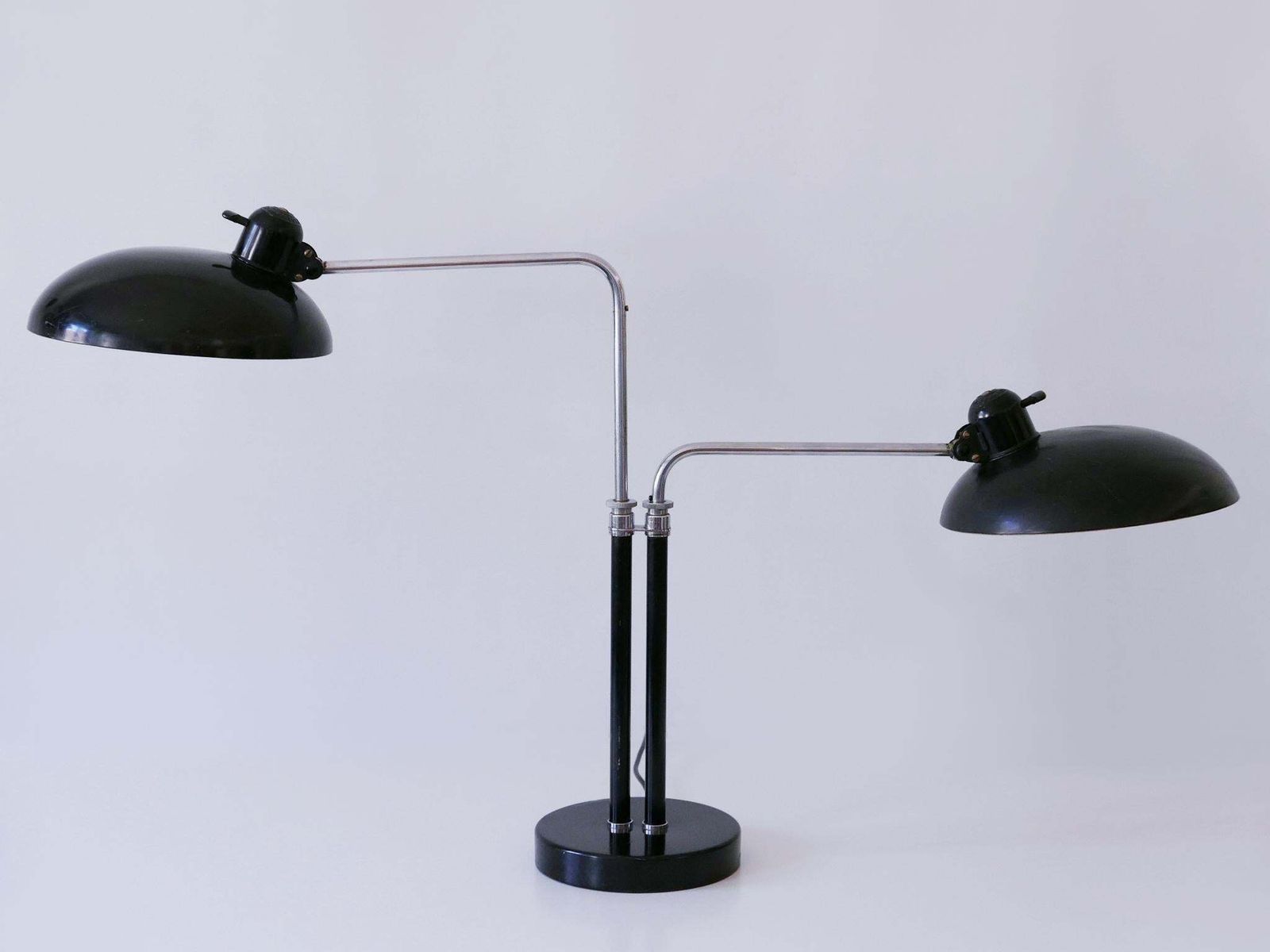 Rare Christian Dell Two Armed Bauhaus Desk Light 6660 For Kaiser Idell 1930s photo vinterior