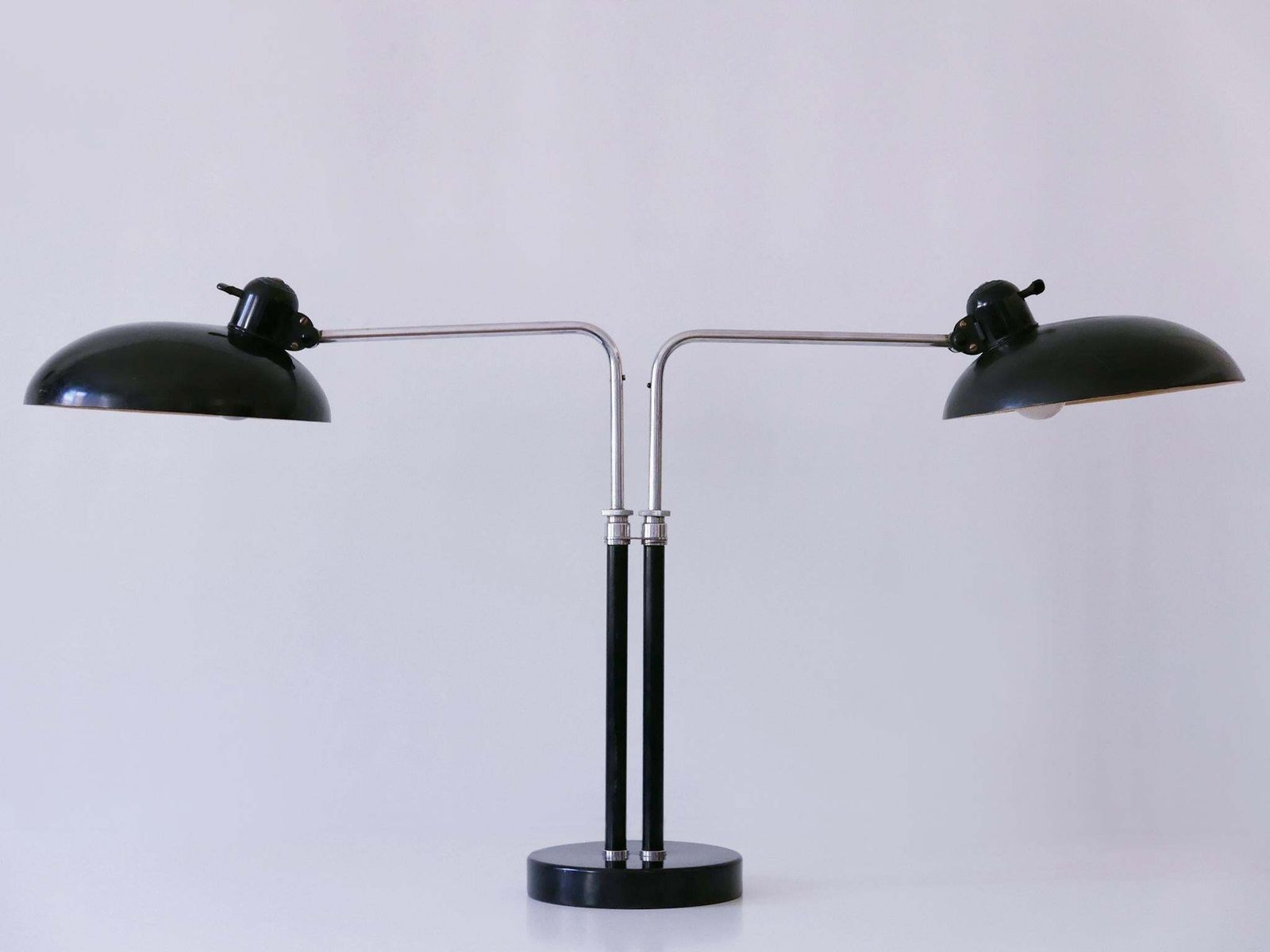 photo for sale Rare Christian Dell Two Armed Bauhaus Desk Light 6660 For Kaiser Idell 1930s