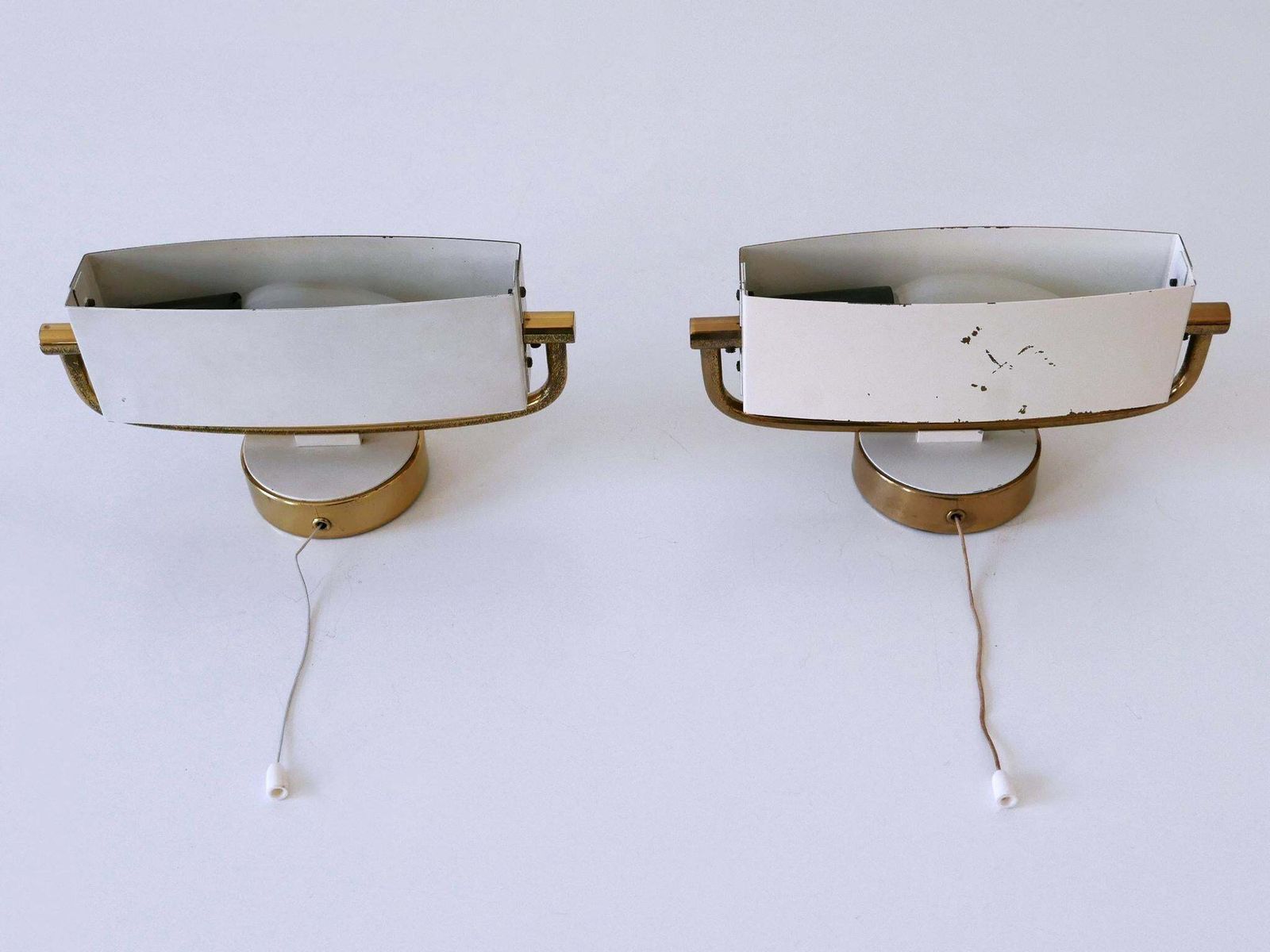 photo vintage Set Of Two Mid Century Wall Lights Or Sconces By Paul Neuhaus Germany 1950s