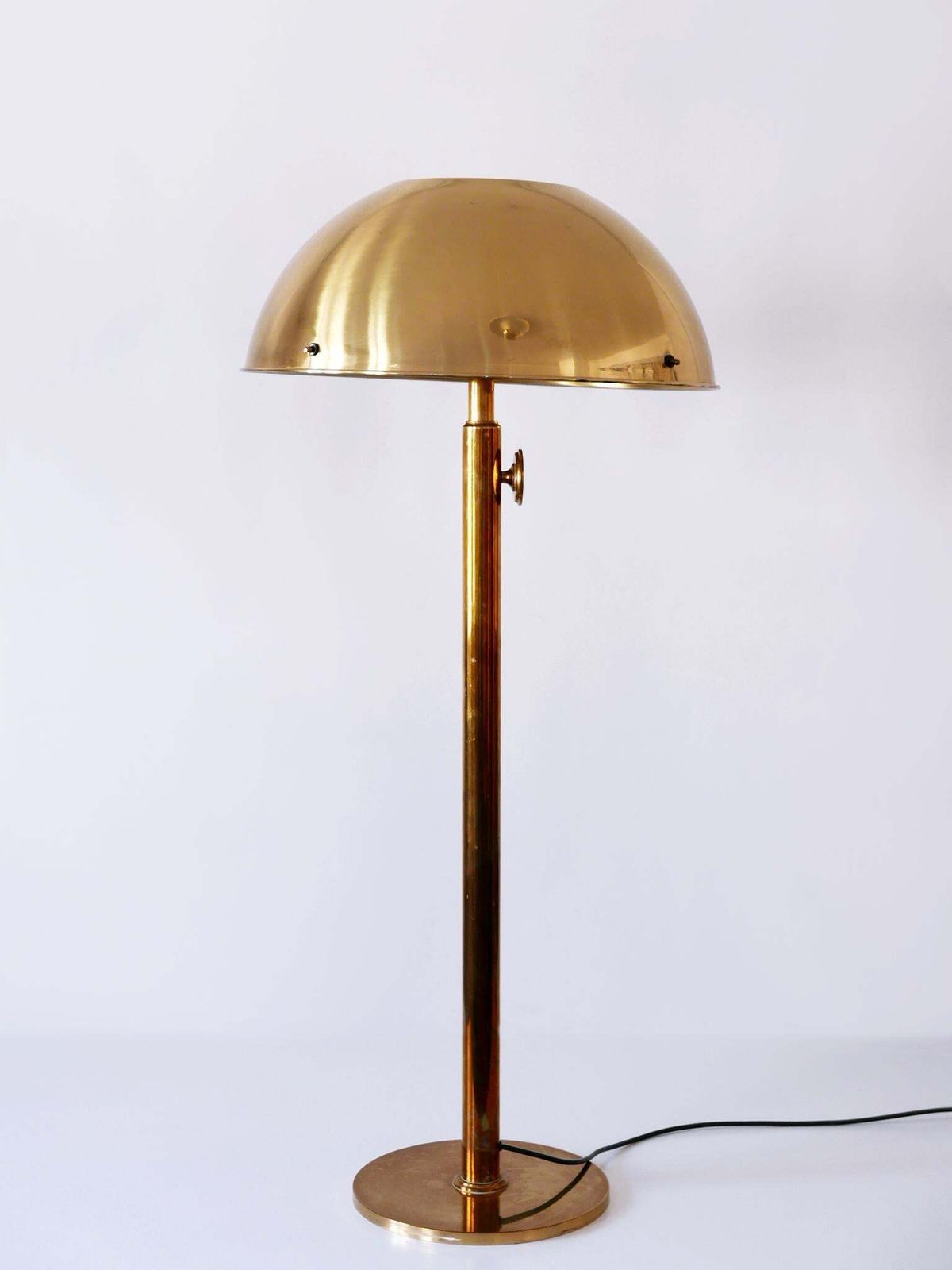 Rare Telescopic Mid Century Modern Brass Floor Lamp By Florian Schulz 1970s photo Lighting