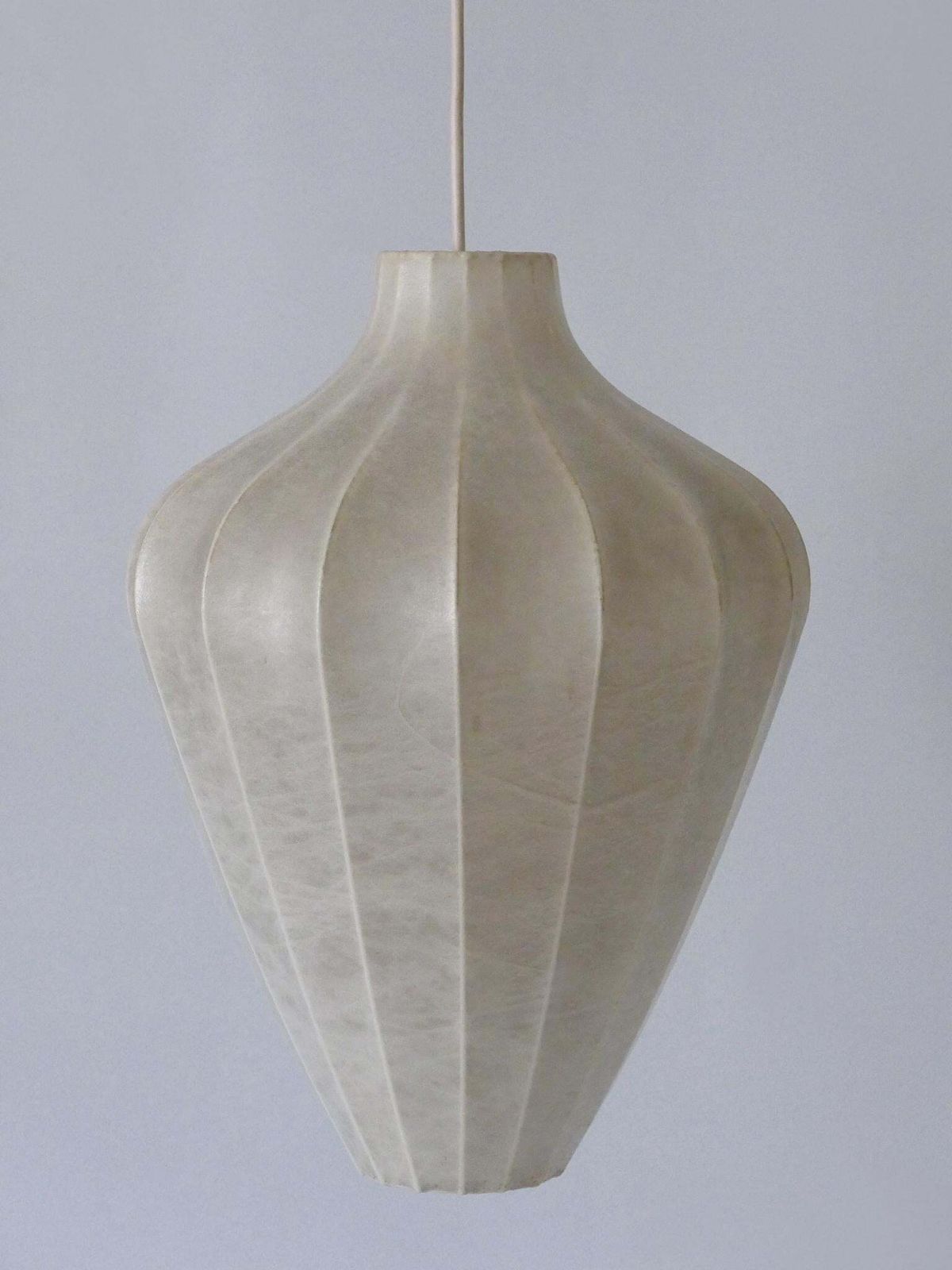 Rare Mid Century Modern Cocoon Pendant Lamp Or Hanging Light By Goldkant 1960s photo furniture