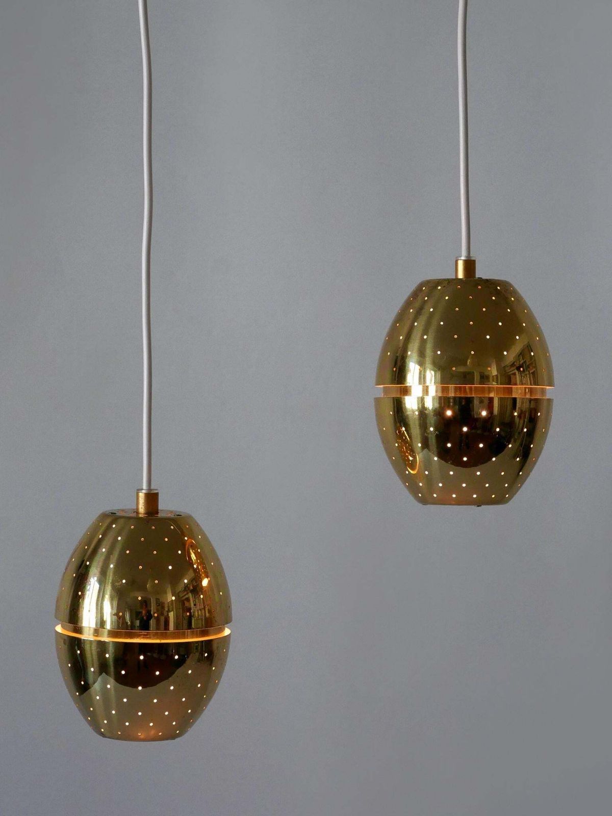 Set Of Two 'Egg' Pendant Lamps By Hans Agne Jakobsson For Ab Markaryd, Sweden photo furniture