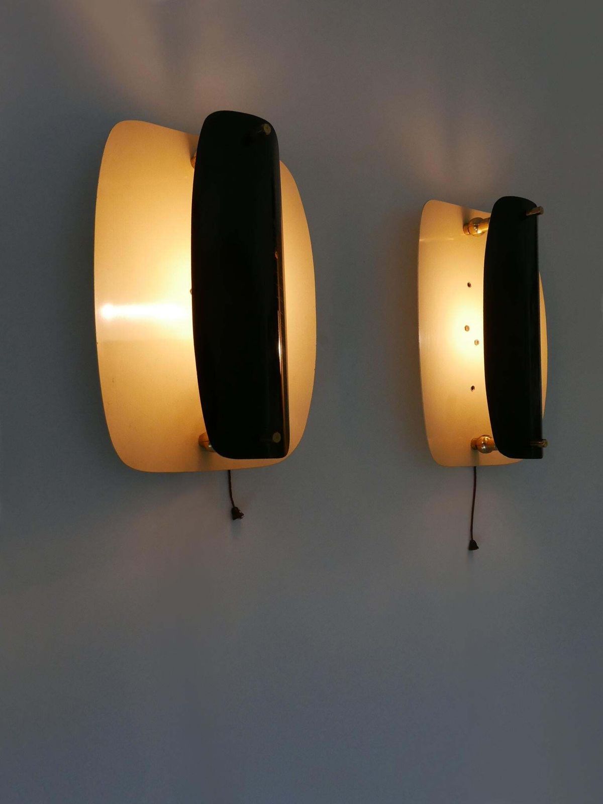 Set Of Two Rare & Elegant Mid Century Modern Sconces Or Wall Lamps Germany 1960s photo buy