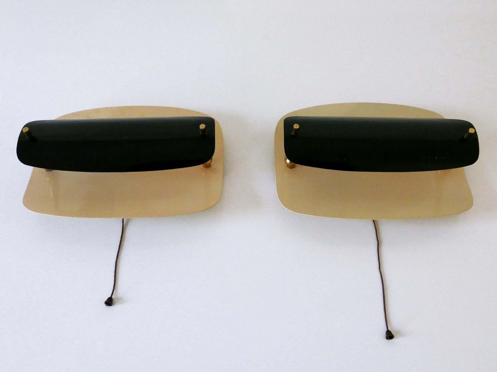 photo buy Set Of Two Rare & Elegant Mid Century Modern Sconces Or Wall Lamps Germany 1960s