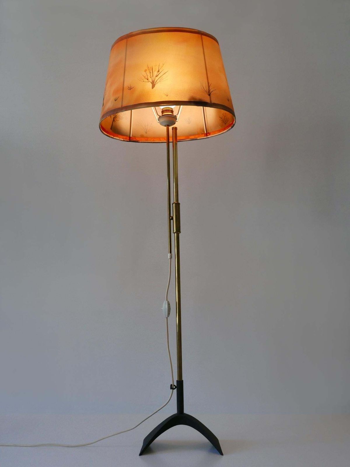 Mid Century Modern Telescopic Floor Lamp By Gebrüder Cosack Germany 1950s photo buy