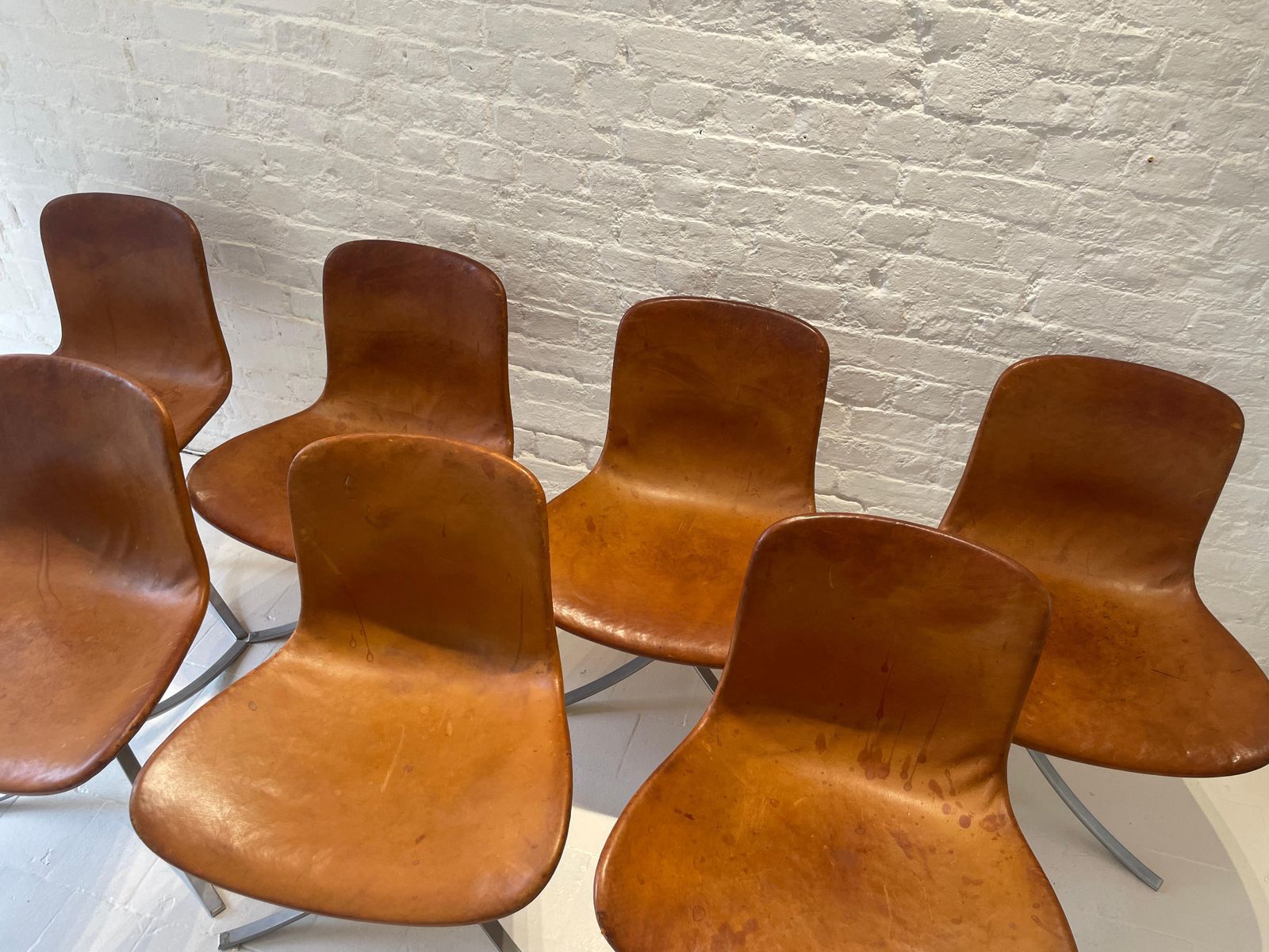 Set Of 7 Poul Kjaerholm Model Pk9 Dining Chairs  First Edition  E. Kold  1961 photo 29651.0