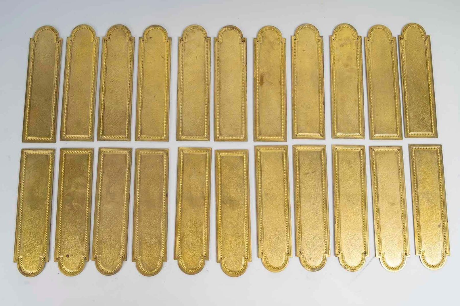 Series Of 11 Pairs Of Door Plaques, Door Decoration, 19th Century. photo 1042.36