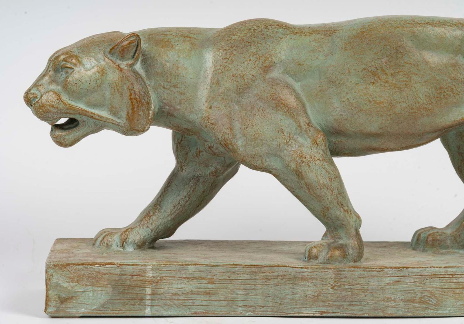 Terracotta Sculpture Of A Lioness, Signed Henri Bargas, 20th Century. photo furniture