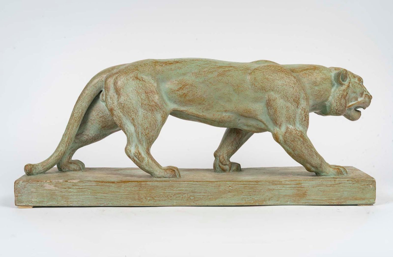 Terracotta Sculpture Of A Lioness, Signed Henri Bargas, 20th Century. photo buy