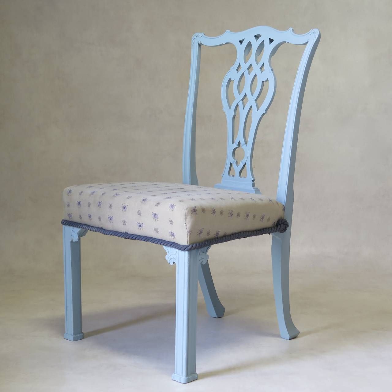 Set Of Six Chippendale Style Chairs And Two Carvers, France, Circa 1940s photo vinterior