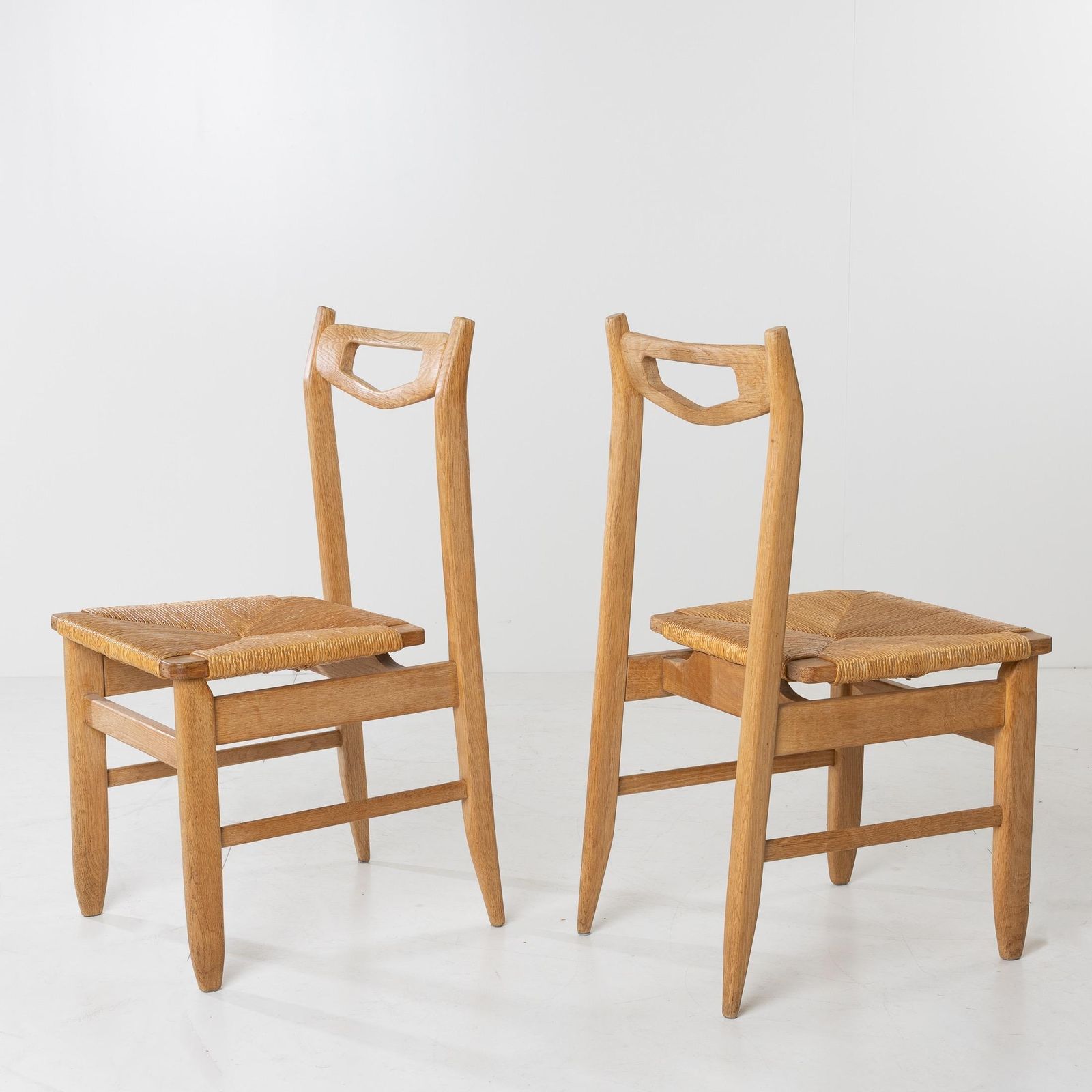 Benoît, Set Of 8 Dining Chairs By Robert Guillerme & Jacques Chambron, France photo buy