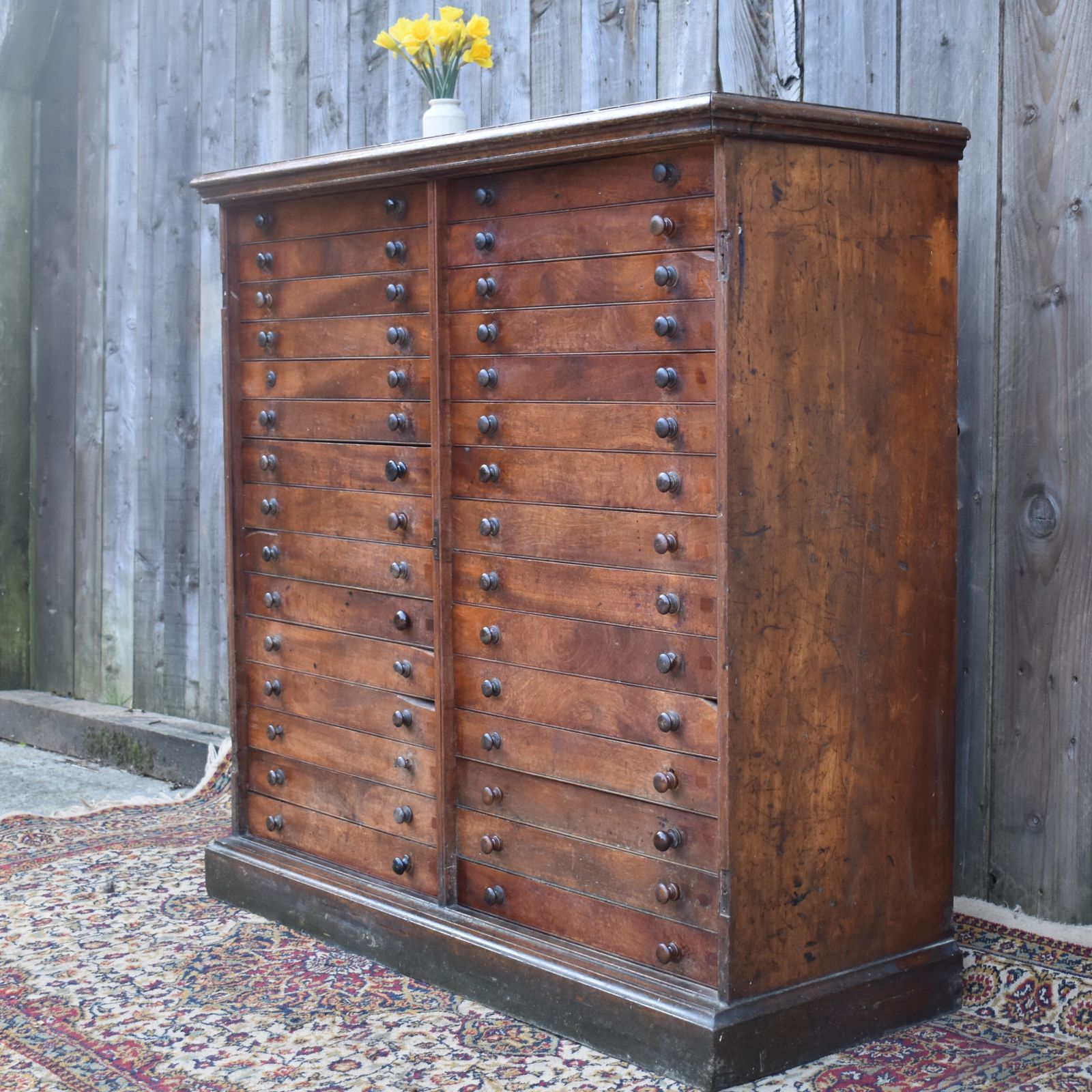 Antique Museum Butterfly Moth Specimen Artist Collector Mahogany Bank Of Drawers photo furniture