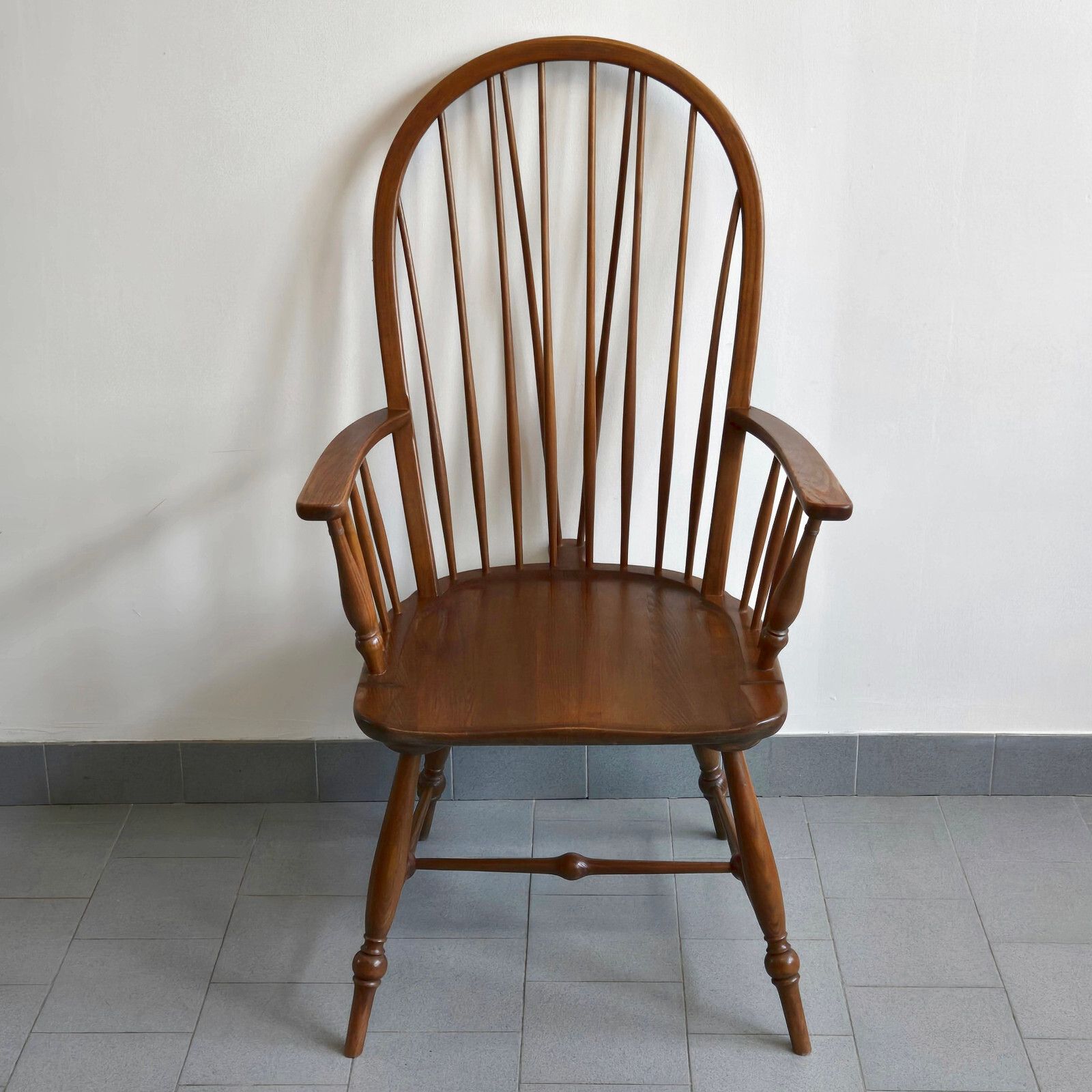 Vintage 1950 Style Windsor And Heter Varnish Armchair 50s Dlg Tapiovaara Ercol