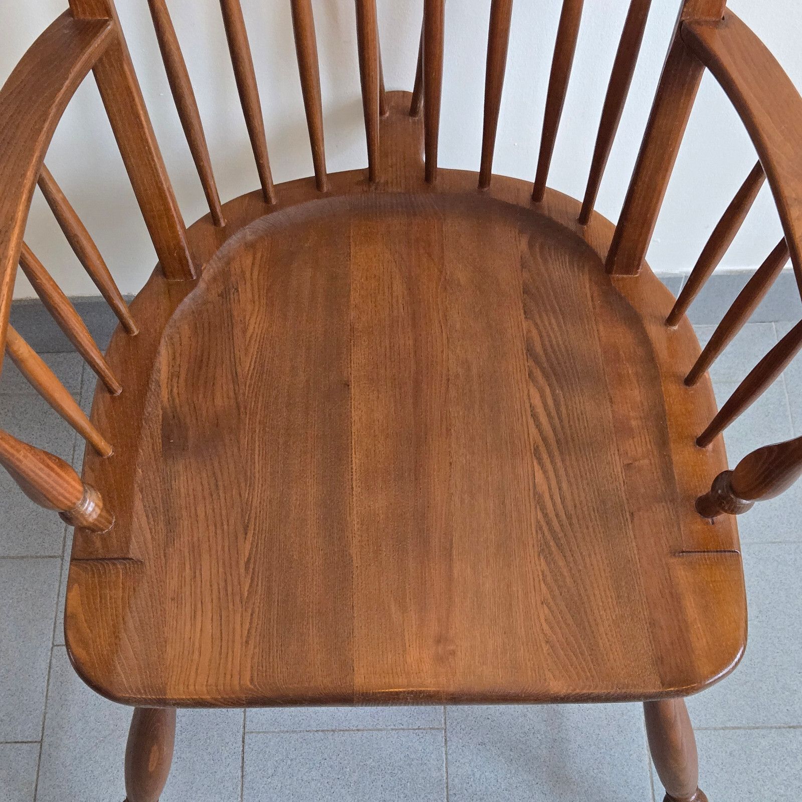 Vintage 1950 Style Windsor And Heter Varnish Armchair 50s Dlg Tapiovaara Ercol photo Furniture