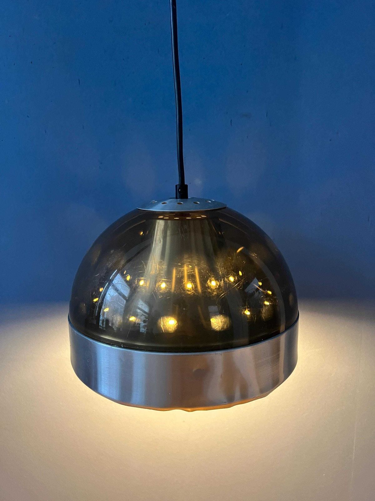 Mid Century Dijkstra Plexiglas Space Age Hanglamp photo for sale