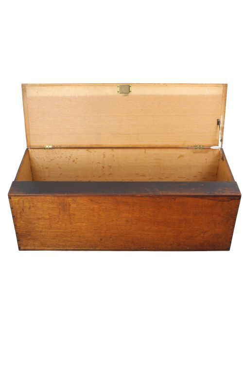 Oak Masonic Deed Chest, 1920s, Vintage photo for sale