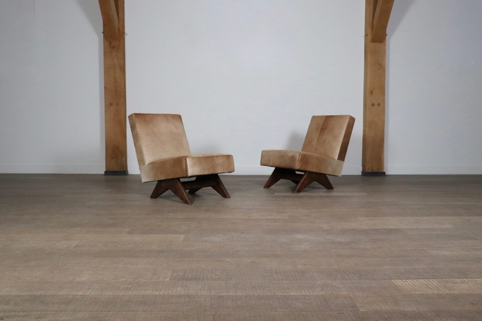 Pair Of Pierre Jeanneret ‘Fireside’ Chairs, Model No. Pj Si 36 A
